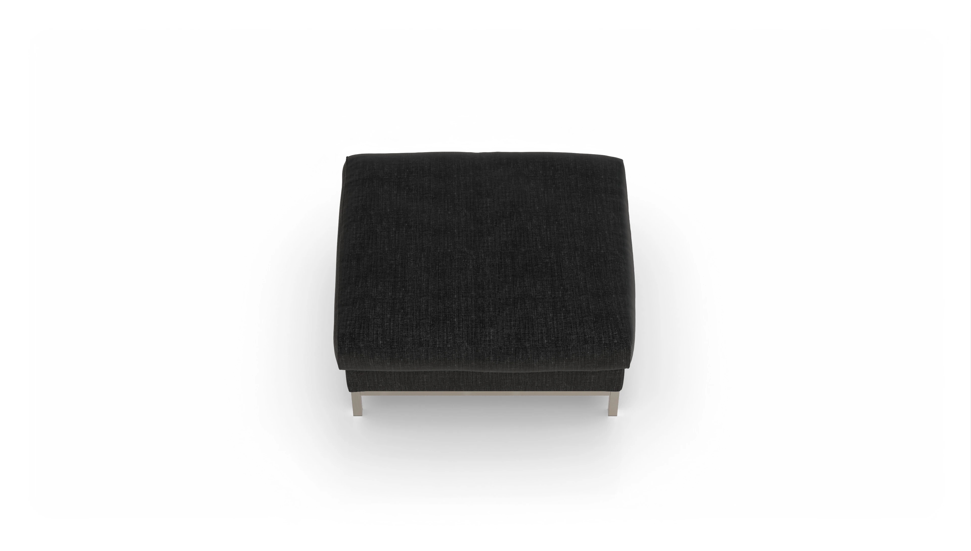Designer-Hocker Paglia Ansicht des Produktes Paglia Hocker in Stoff schwarz