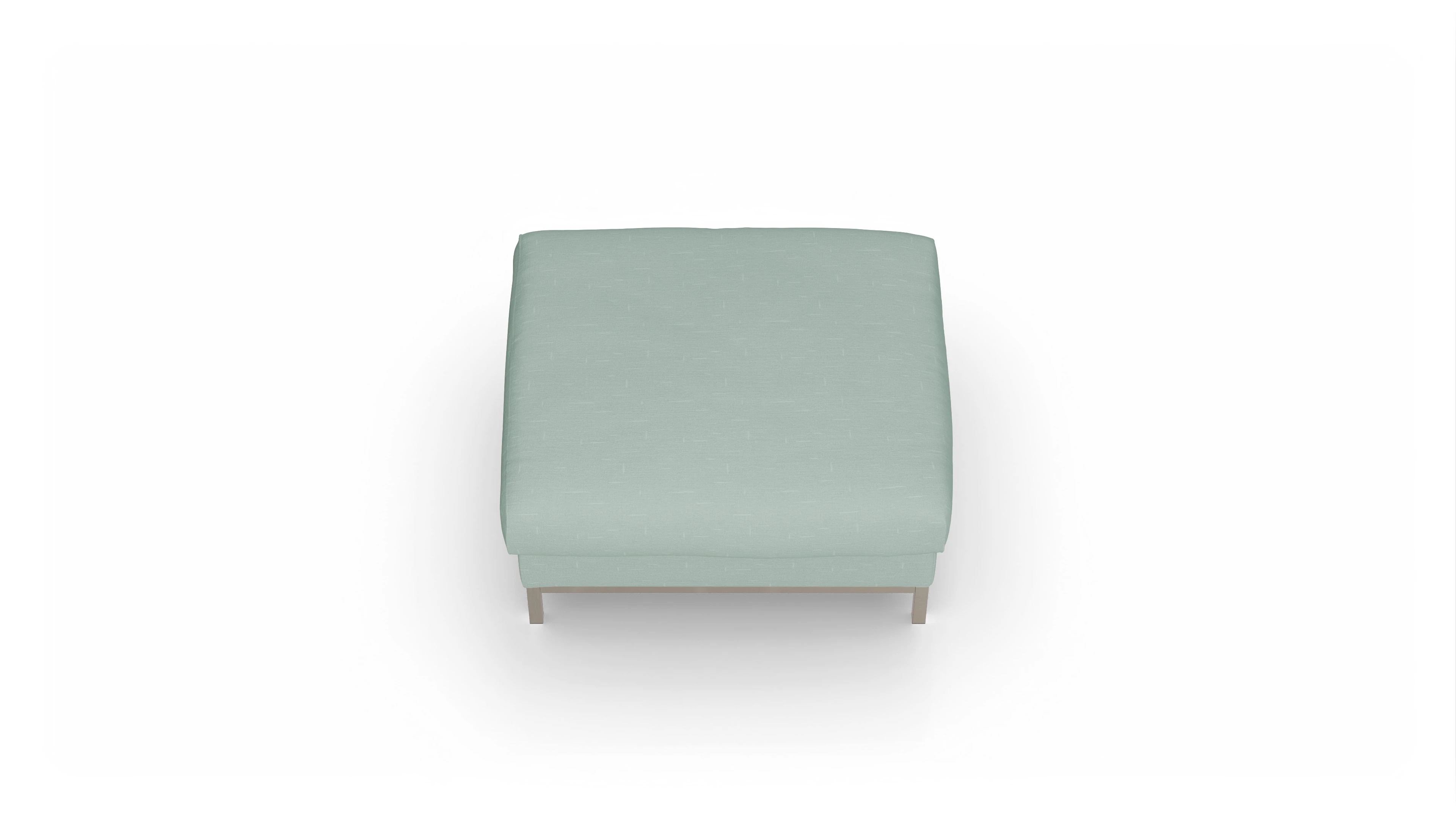 Designer-Hocker Paglia Ansicht des Produktes Paglia Hocker in Stoff grün