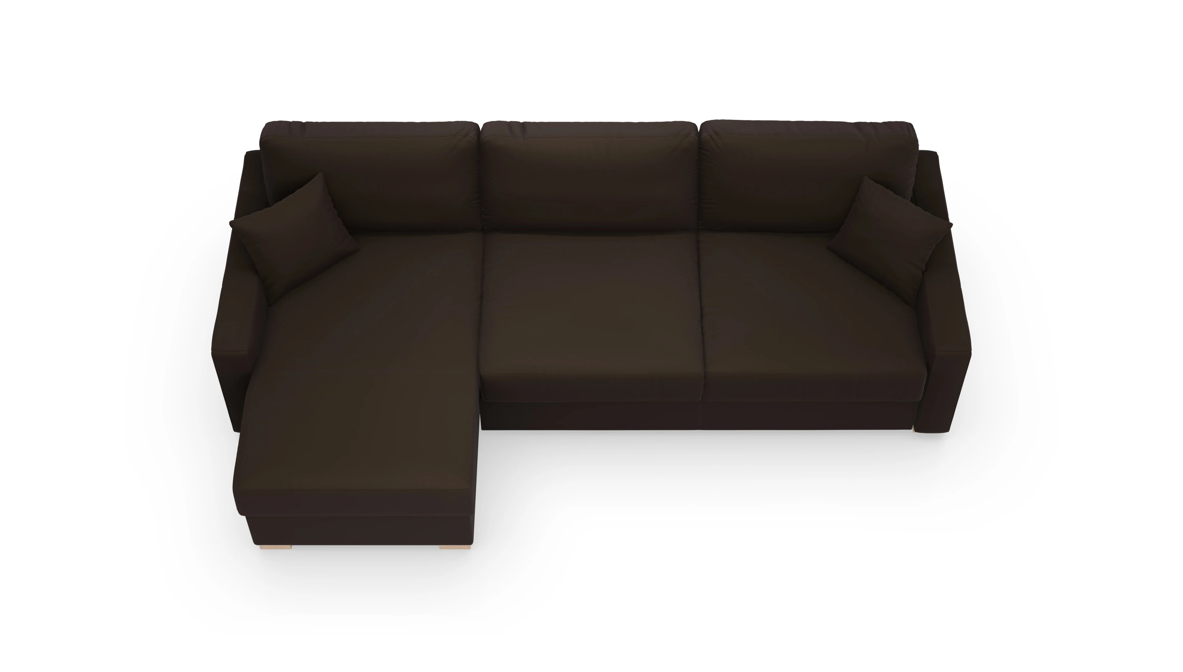 Leder-Schlafsofa Christensen Ansicht des Produktes Christensen in Leder braun