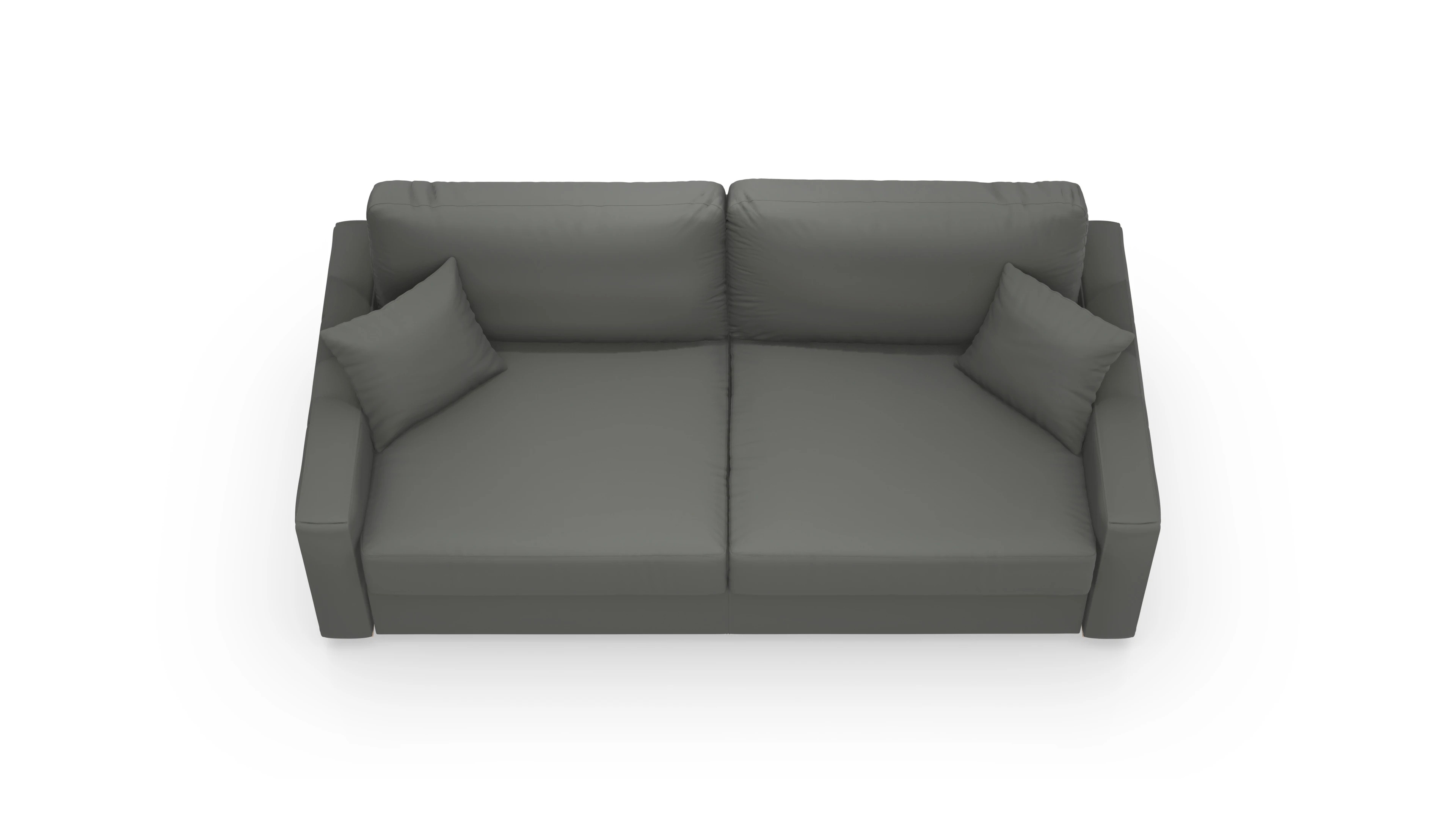 Leder-Schlafsofa Christensen Ansicht des Produktes Christensen in Leder grau