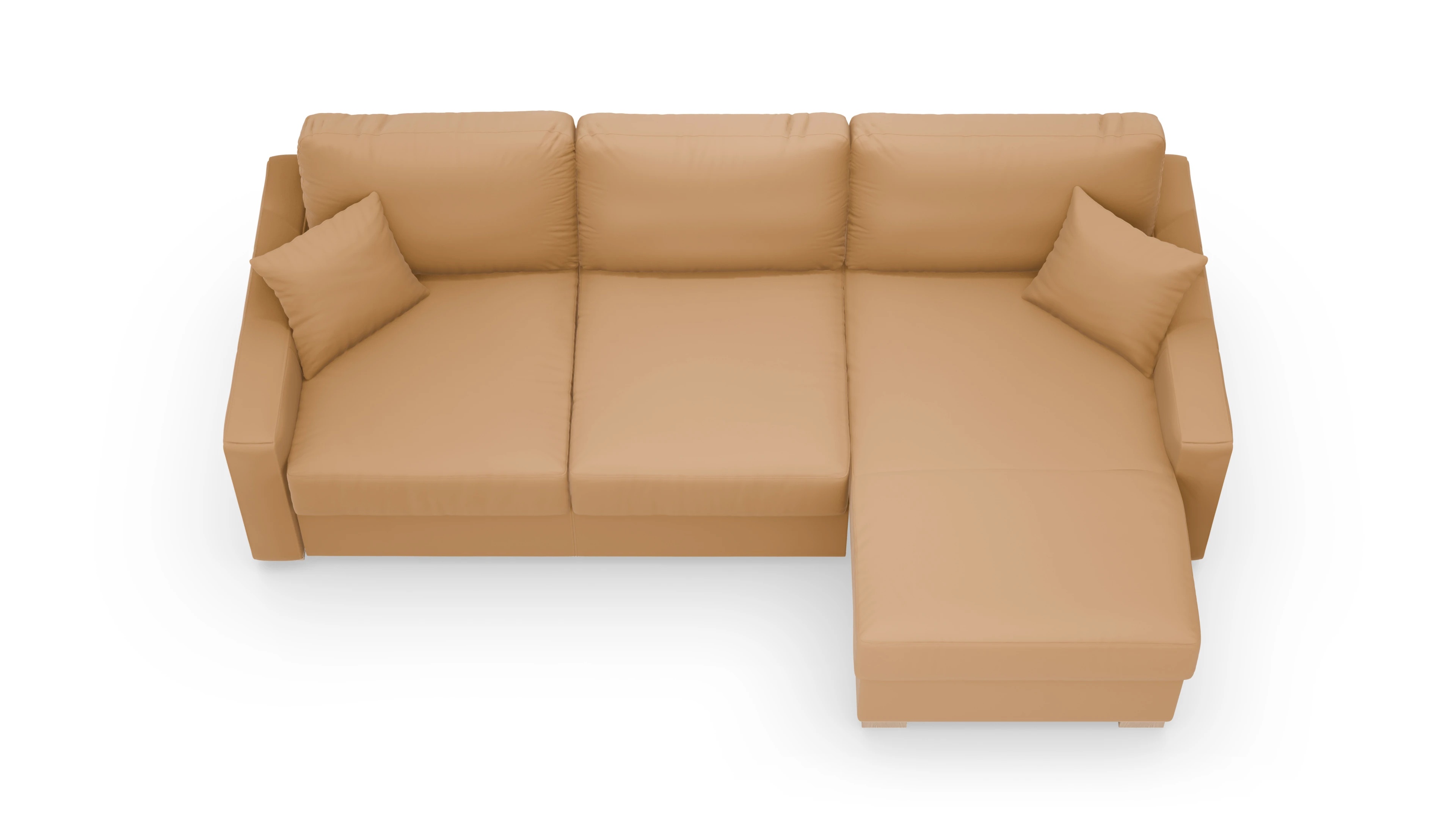 Leder-Schlafsofa Christensen Ansicht des Produktes Christensen in Leder braun