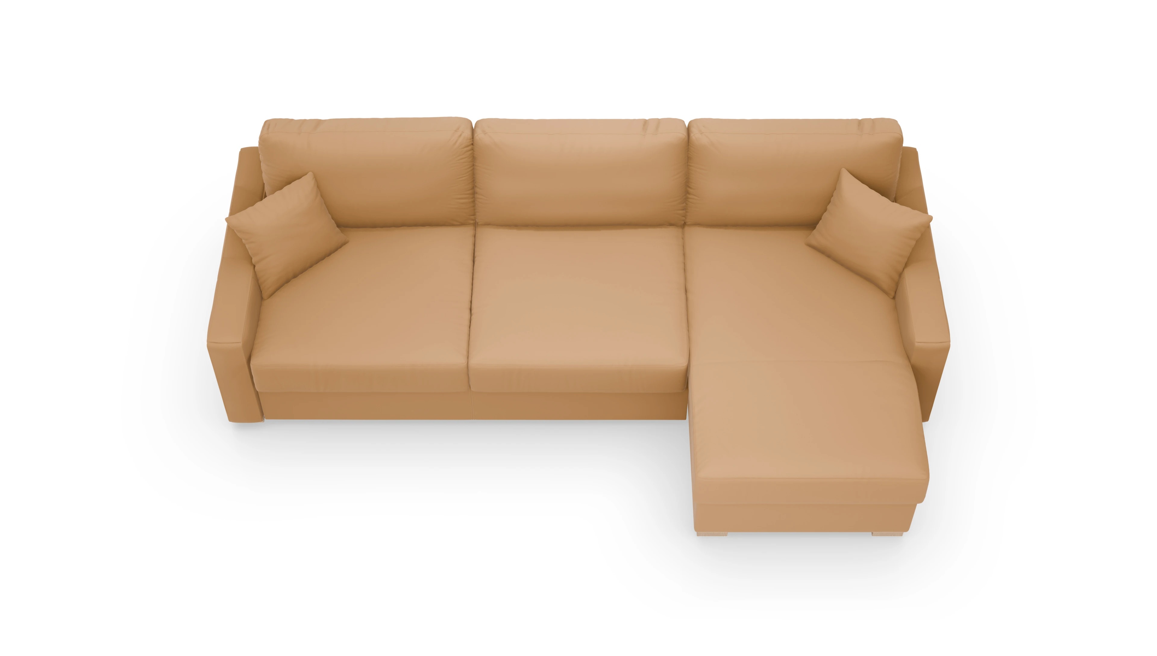 Leder-Schlafsofa Christensen Ansicht des Produktes Christensen in Leder braun