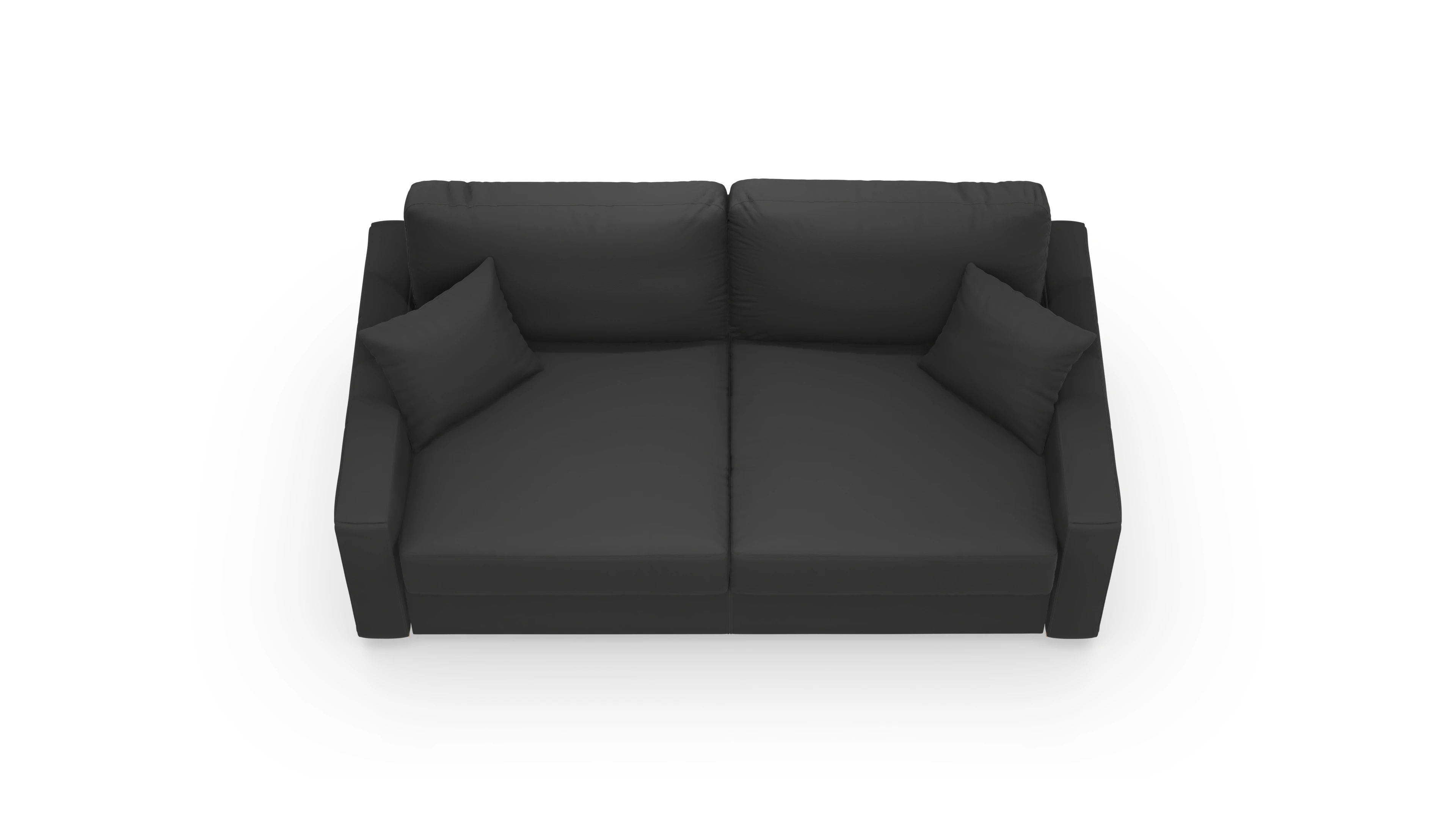 Leder-Schlafsofa Christensen Ansicht des Produktes Christensen in Leder schwarz