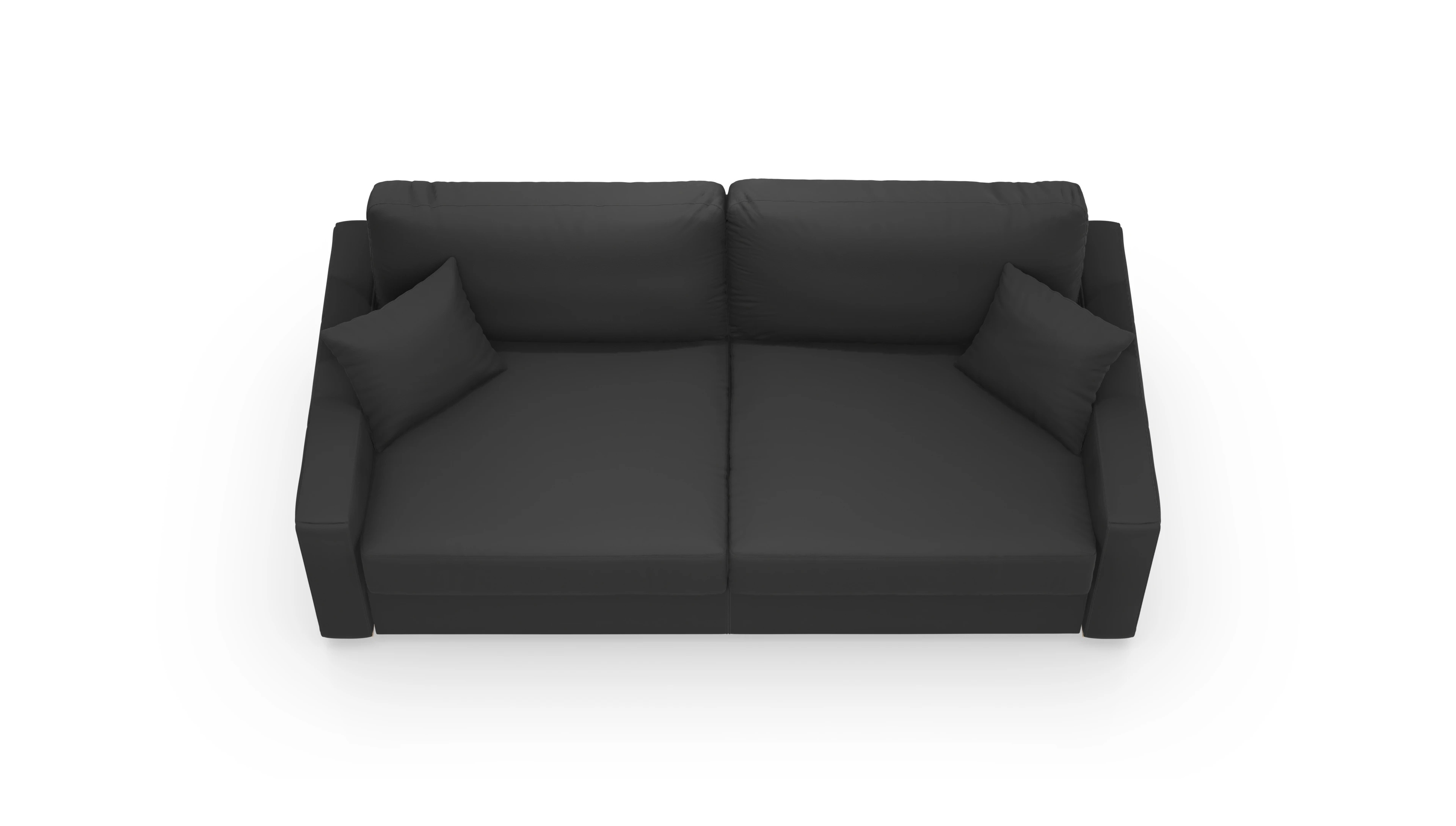 Leder-Schlafsofa Christensen Ansicht des Produktes Christensen in Leder schwarz