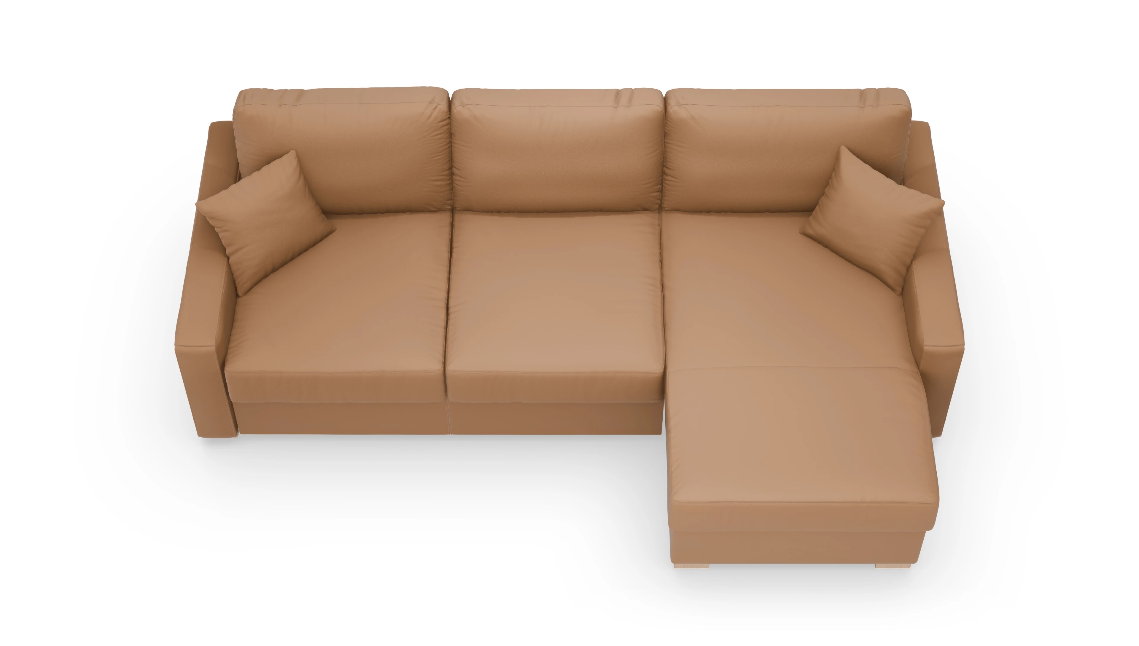Leder-Schlafsofa Christensen Ansicht des Produktes Christensen in Leder braun