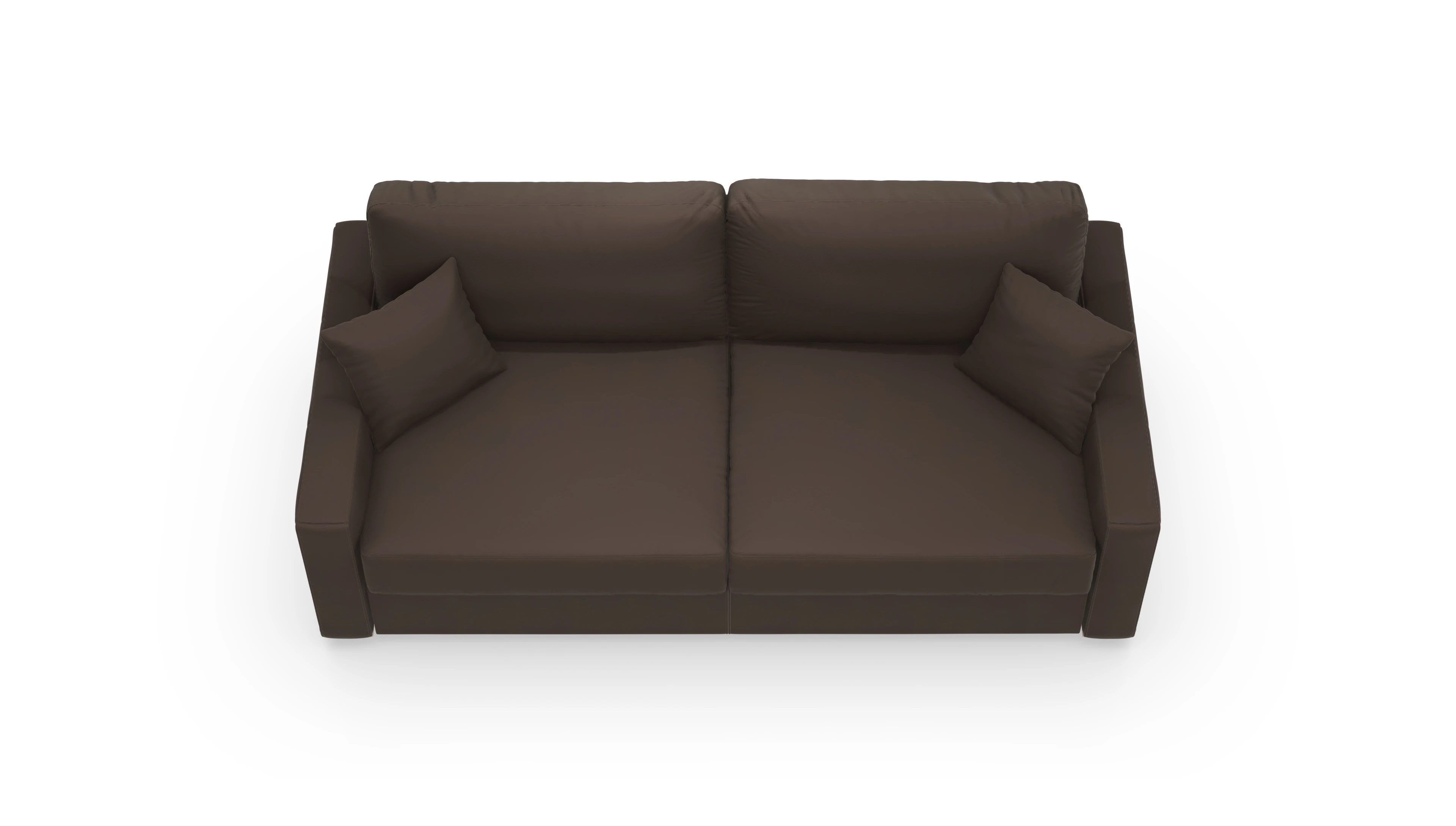 Leder-Schlafsofa Christensen Ansicht des Produktes Christensen in Leder braun