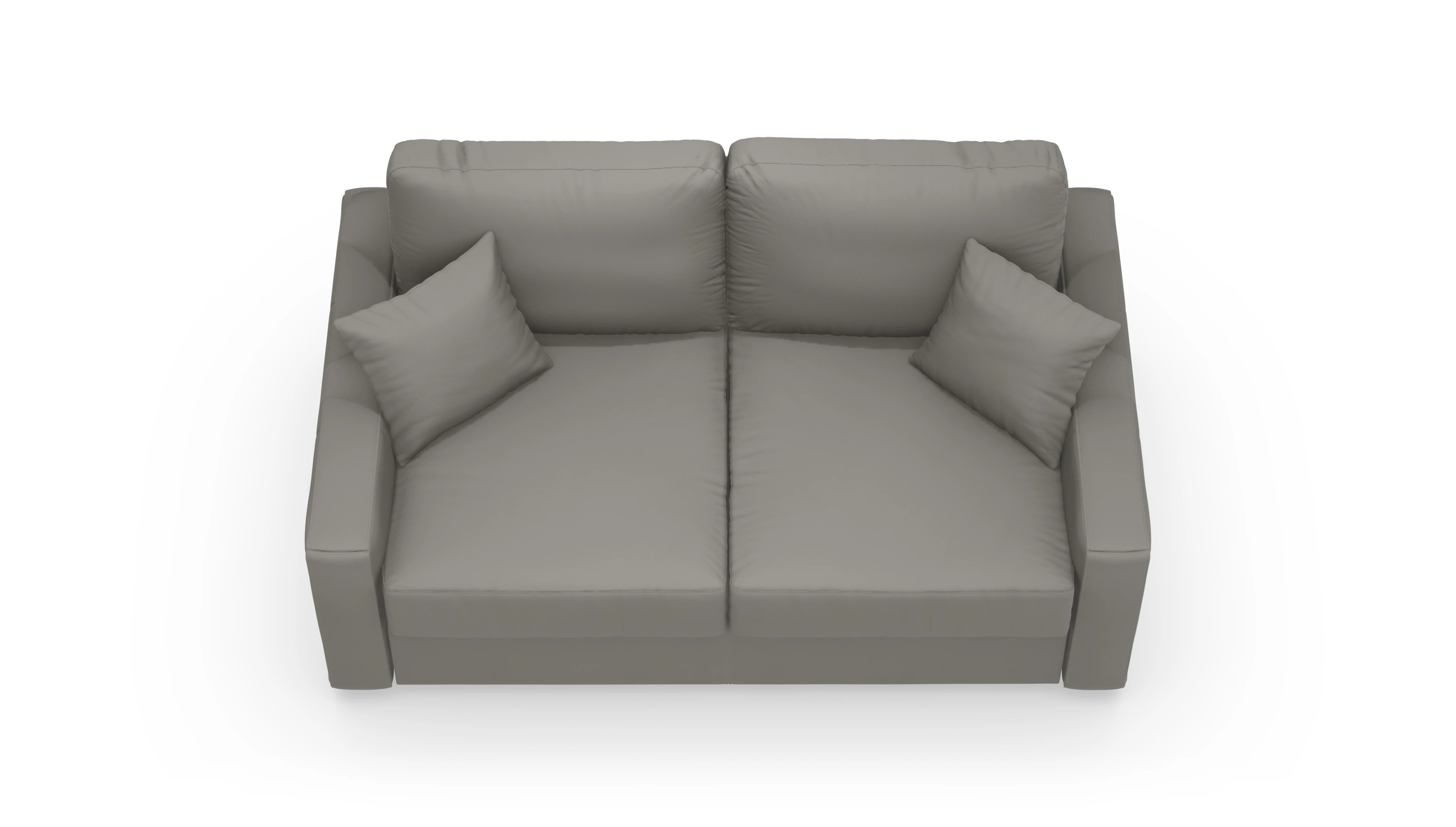 Leder-Schlafsofa Christensen Ansicht des Produktes Christensen in Leder grau