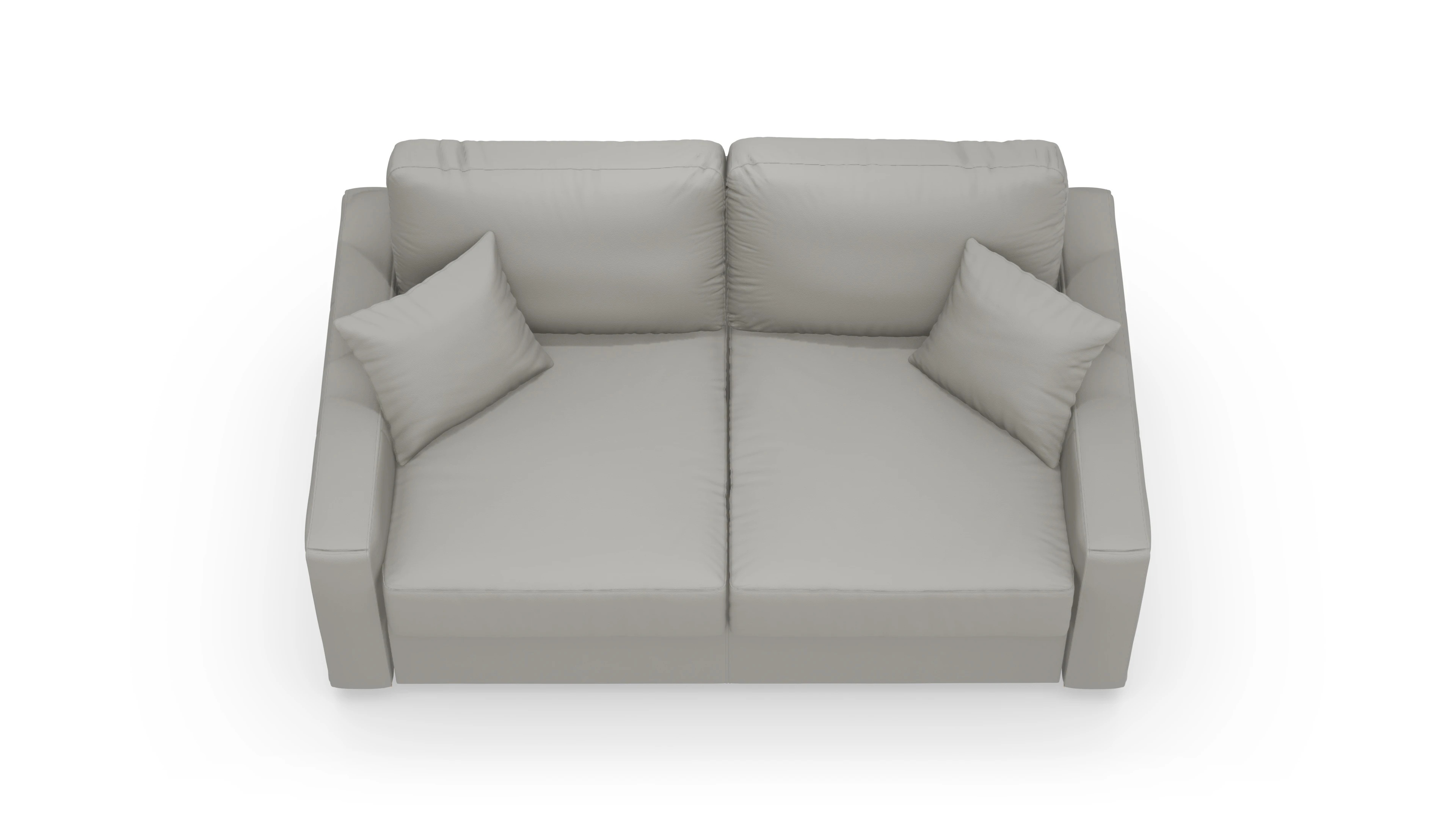 Leder-Schlafsofa Christensen Ansicht des Produktes Christensen in Leder grau