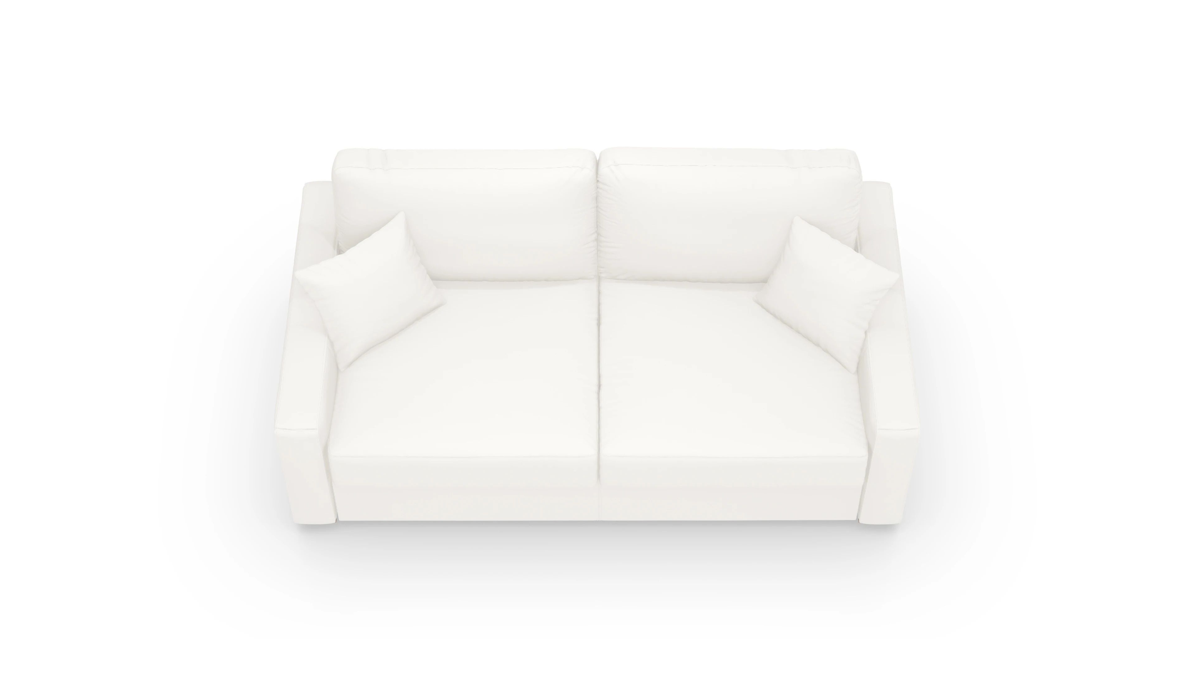 Leder-Schlafsofa Christensen Ansicht des Produktes Christensen in Leder weiß
