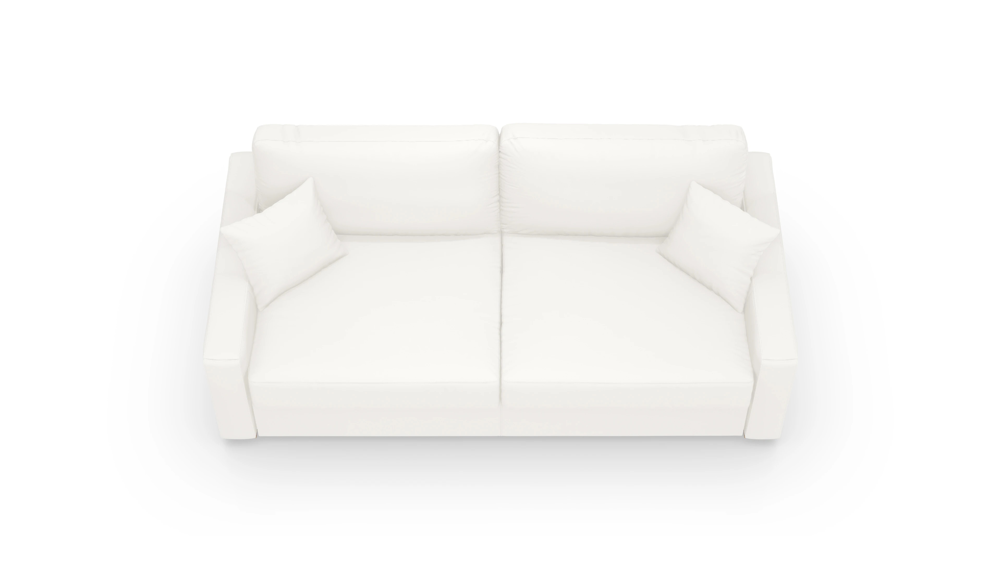 Leder-Schlafsofa Christensen Ansicht des Produktes Christensen in Leder weiß
