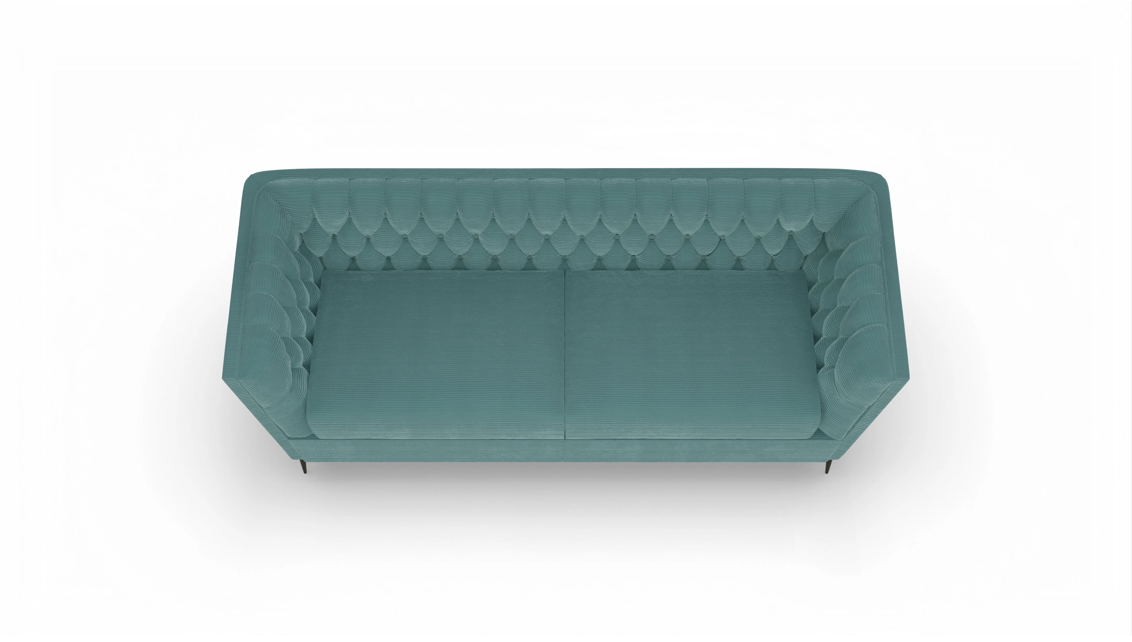 Ansicht des Produktes Neo 2,5-Sitzer in Cord blau