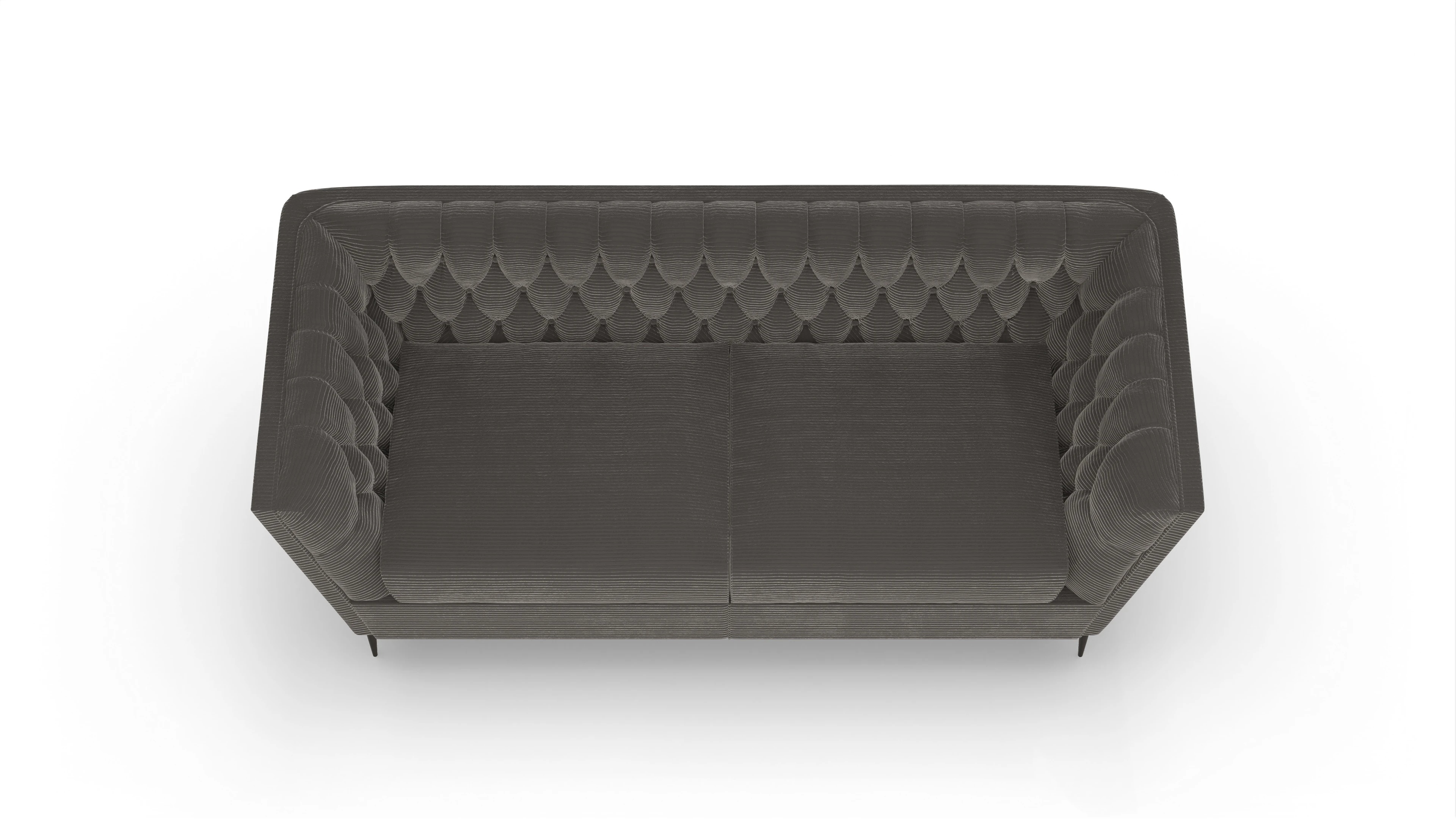 Ansicht des Produktes Neo 2-Sitzer in Cord schwarz