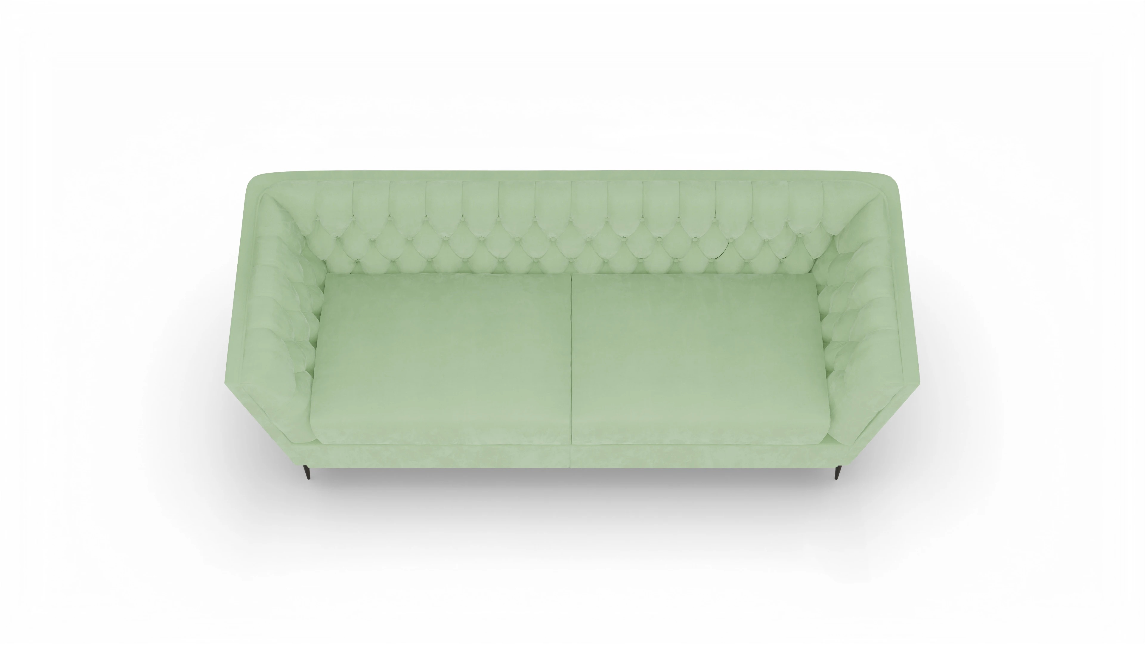 Ansicht des Produktes Neo 2,5-Sitzer in Samt grün