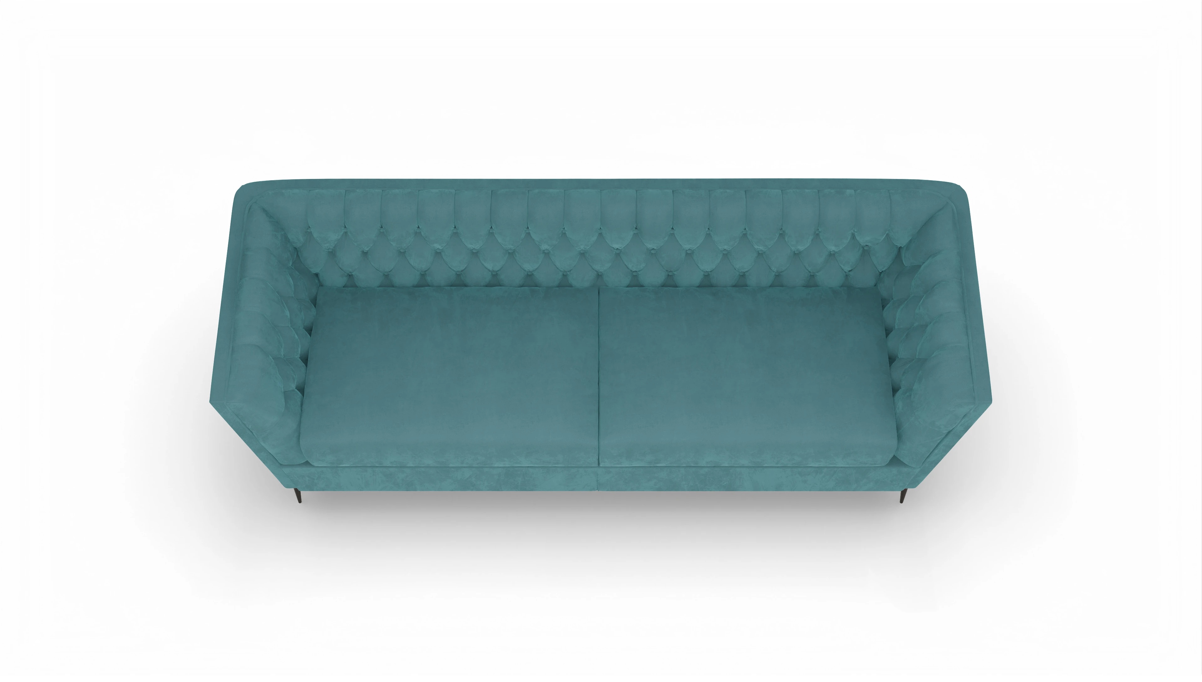 Ansicht des Produktes Neo 3-Sitzer in Samt blau