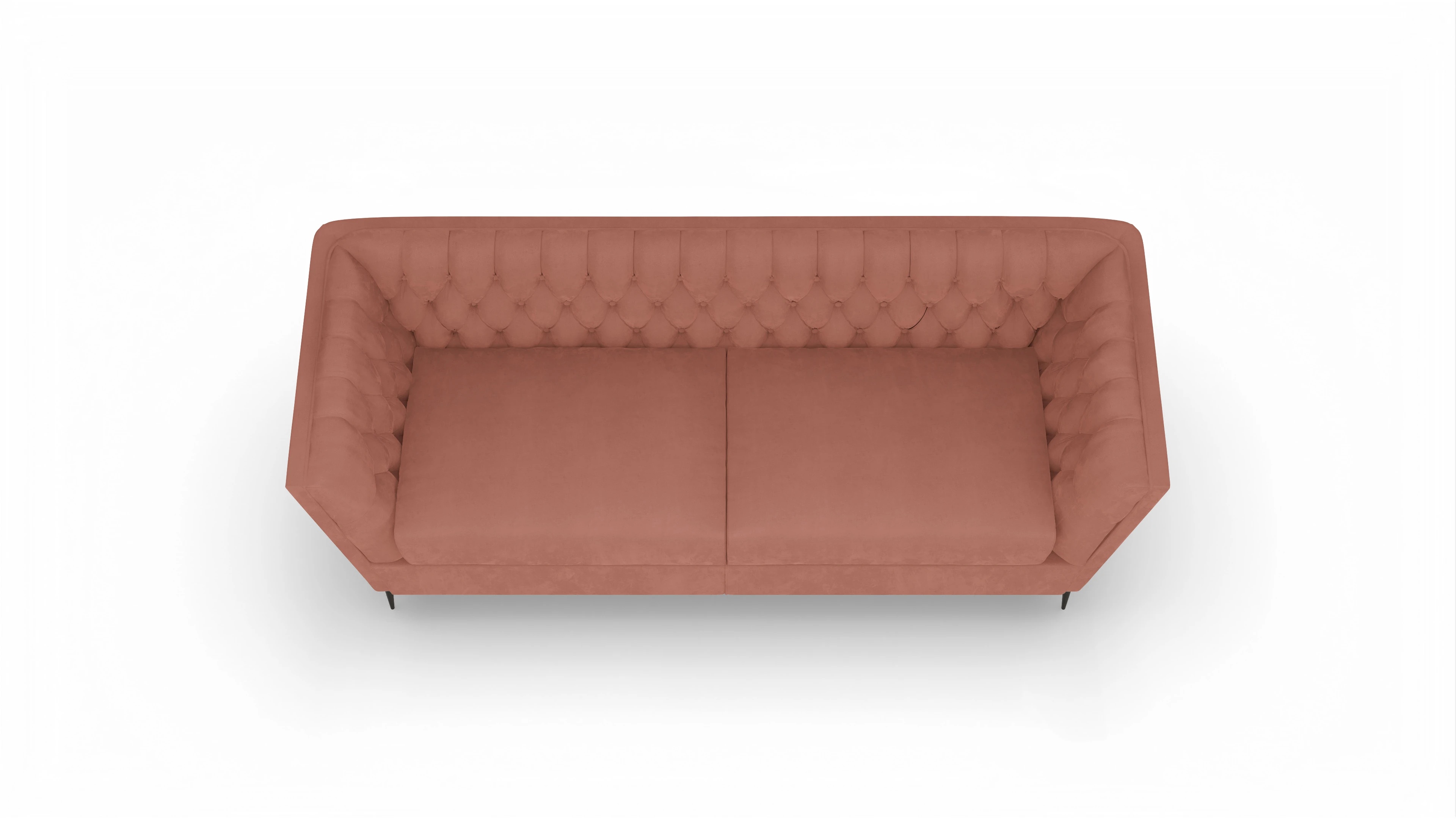 Ansicht des Produktes Neo 2,5-Sitzer in Samt rot