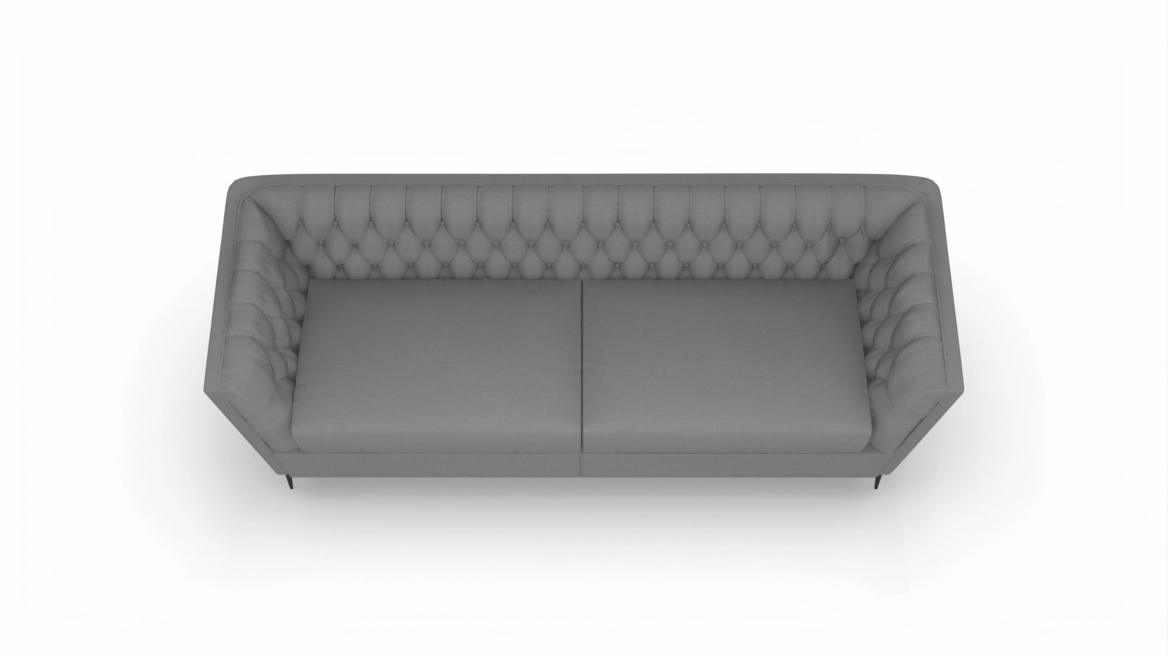 Ansicht des Produktes Neo 3-Sitzer in Stoff grau