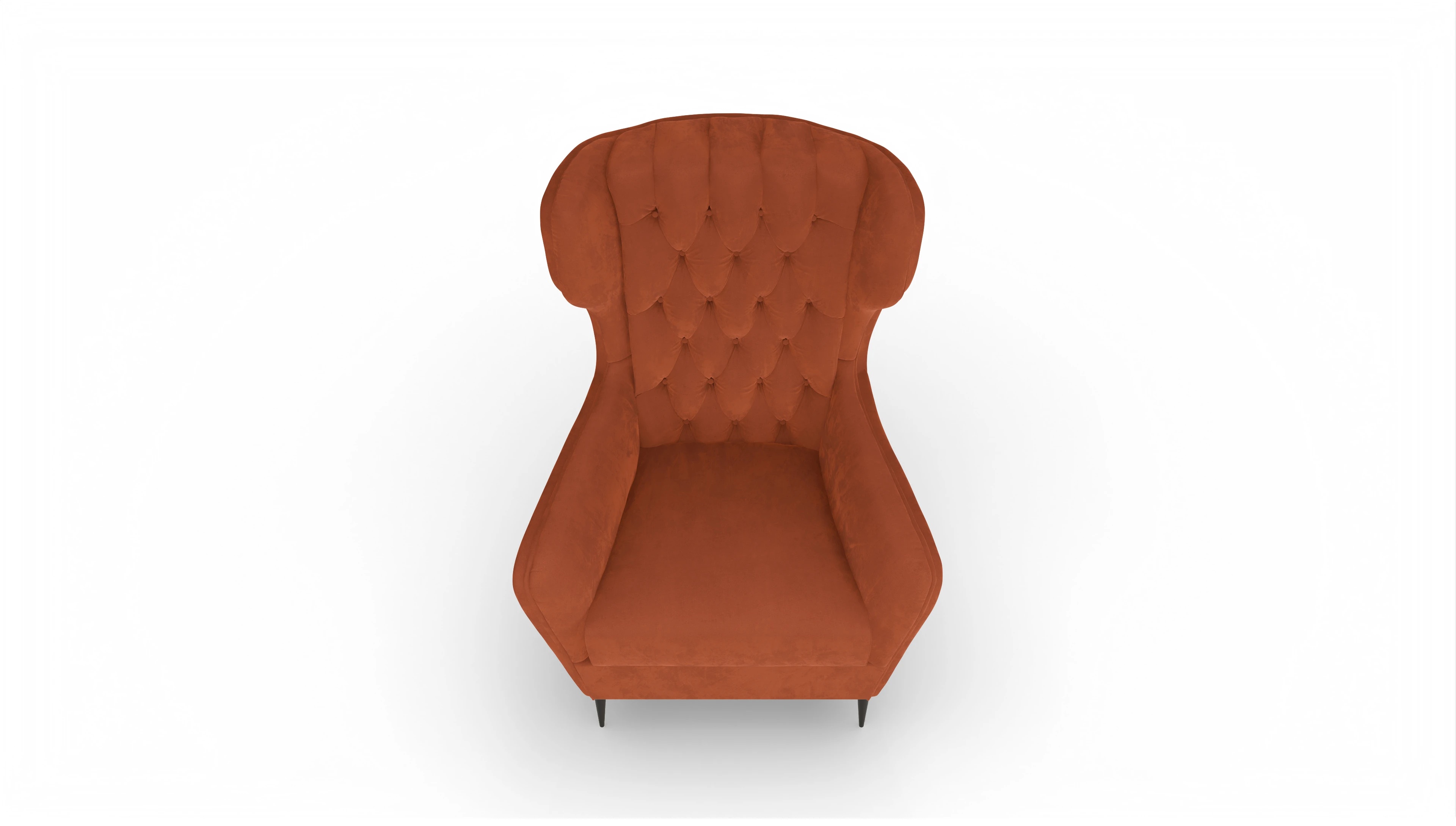 Ansicht des Produktes Neo Sessel in Samt orange