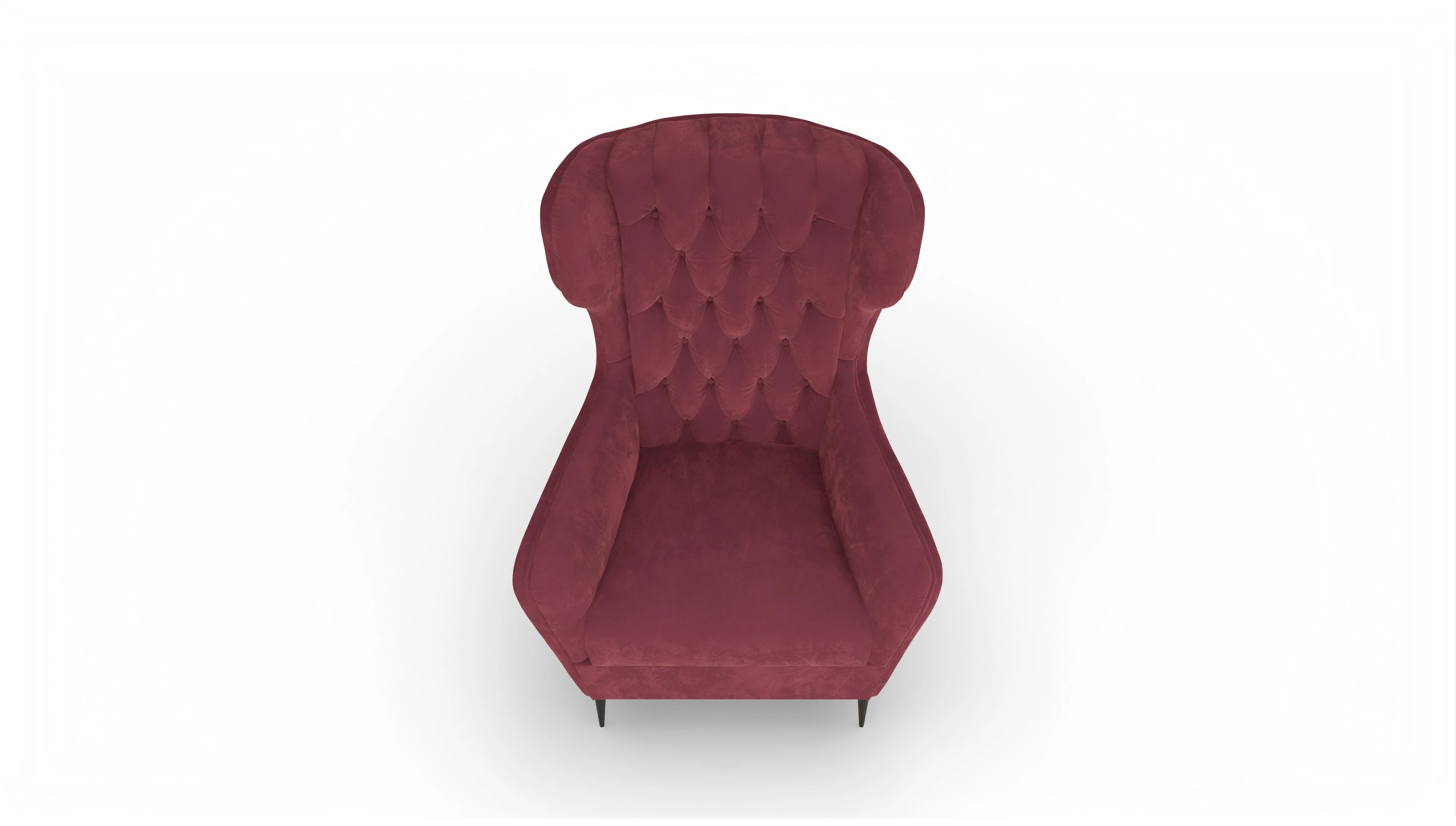 Ansicht des Produktes Neo Sessel in Samt rot