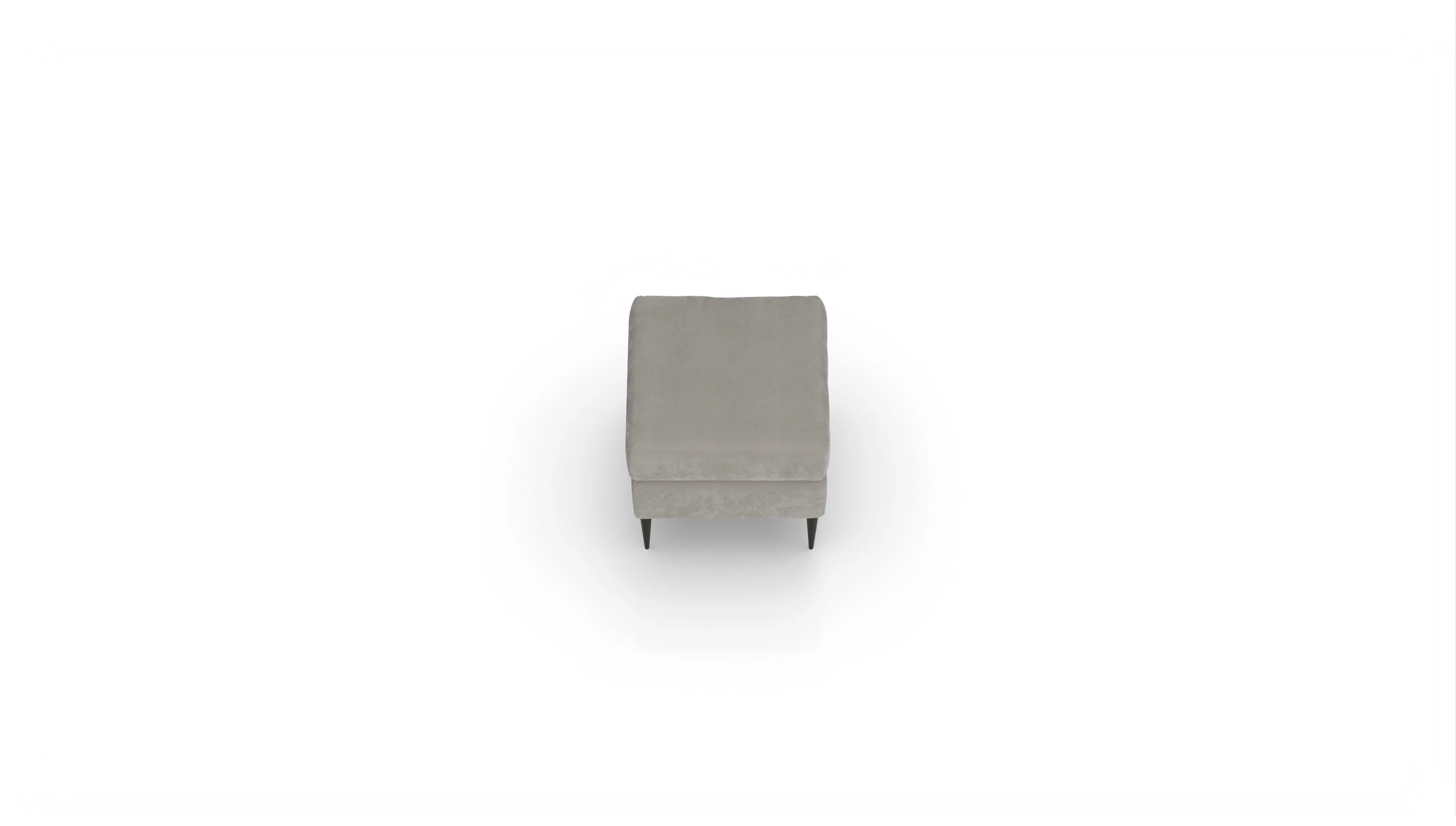 Ansicht des Produktes Neo Hocker in Samt grau