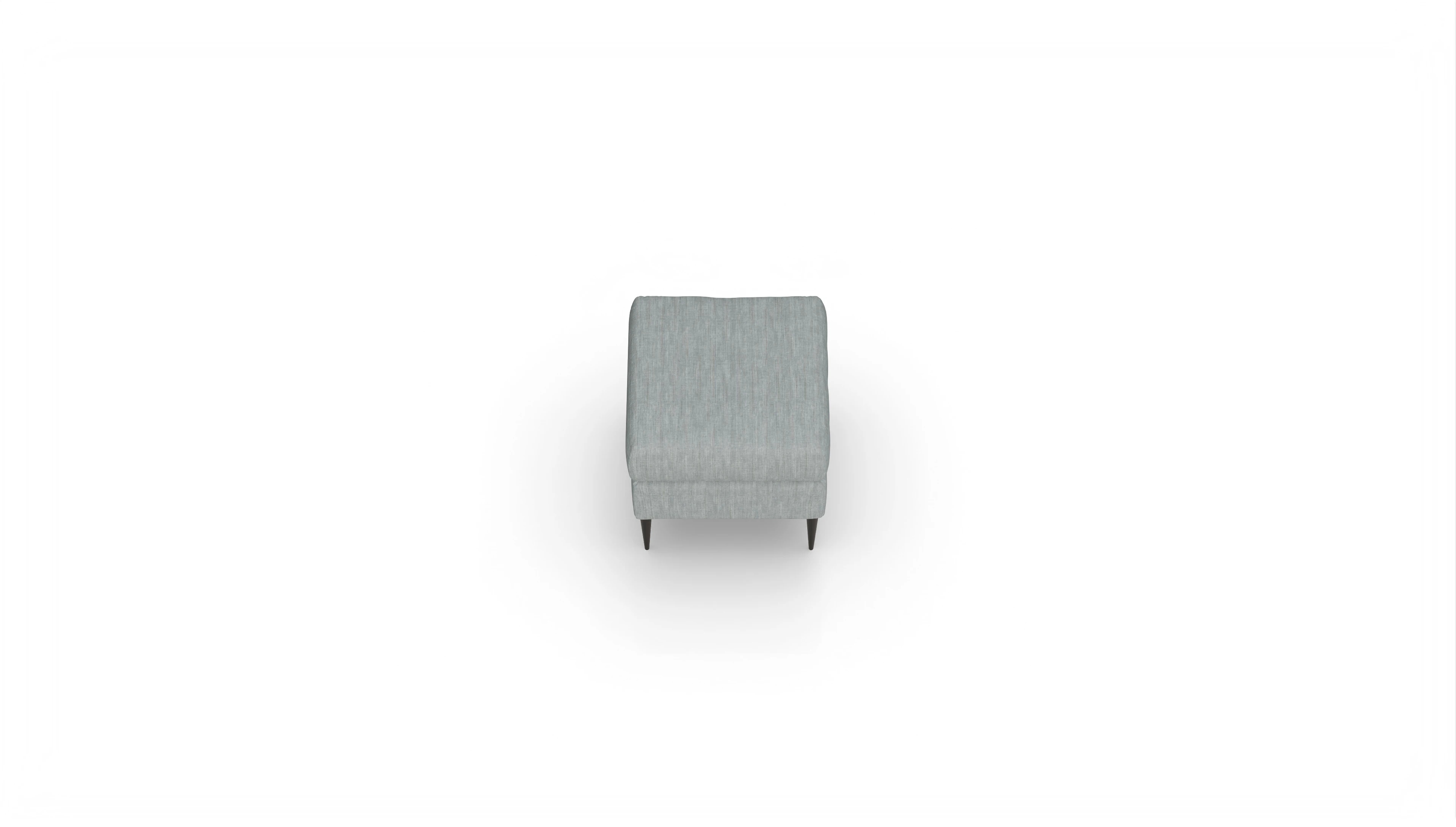 Ansicht des Produktes Neo Hocker in Stoff blau