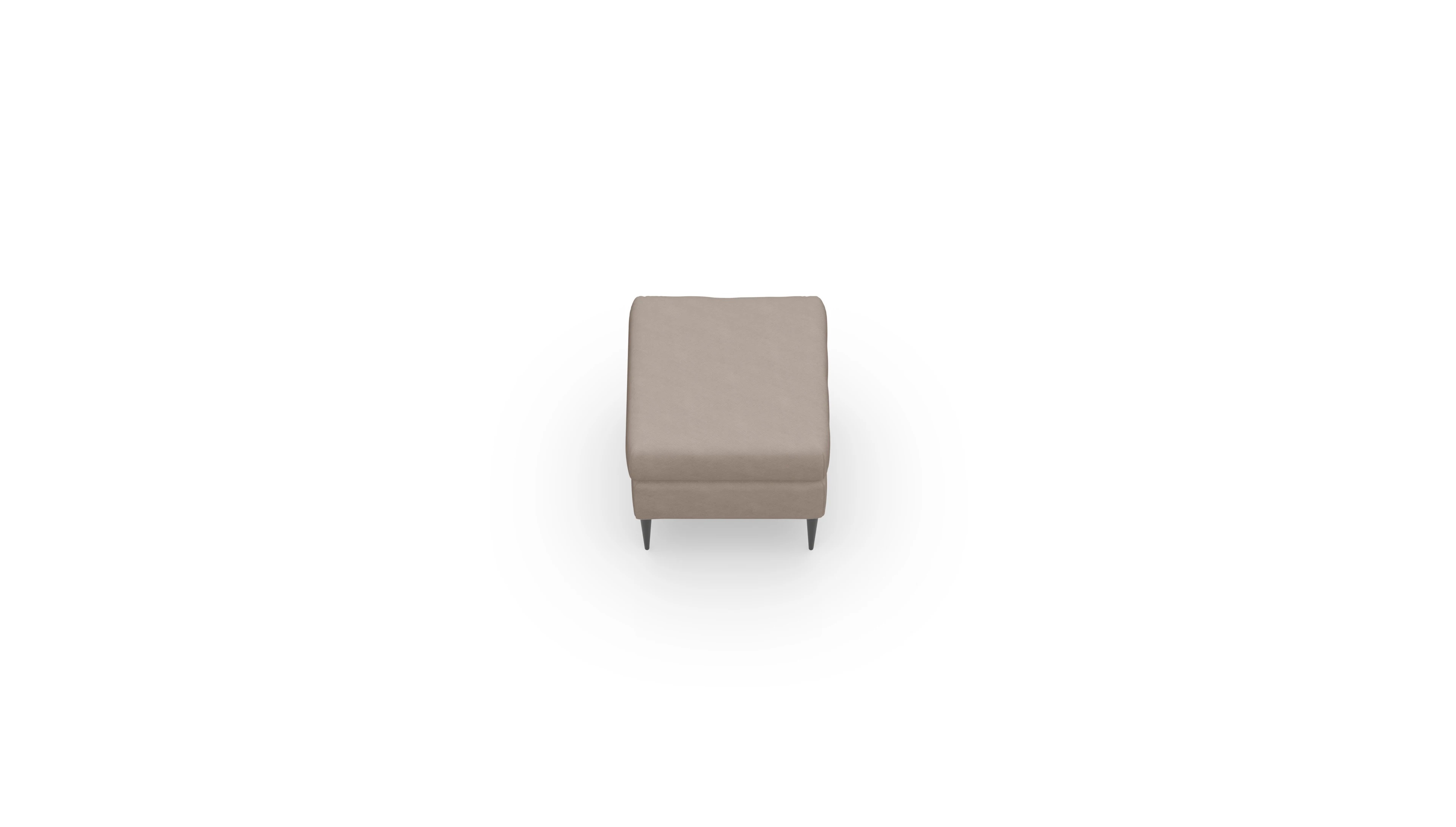 Chesterfield Hocker Neo in Stoff Ansicht des Produktes Neo Hocker in Stoff beige