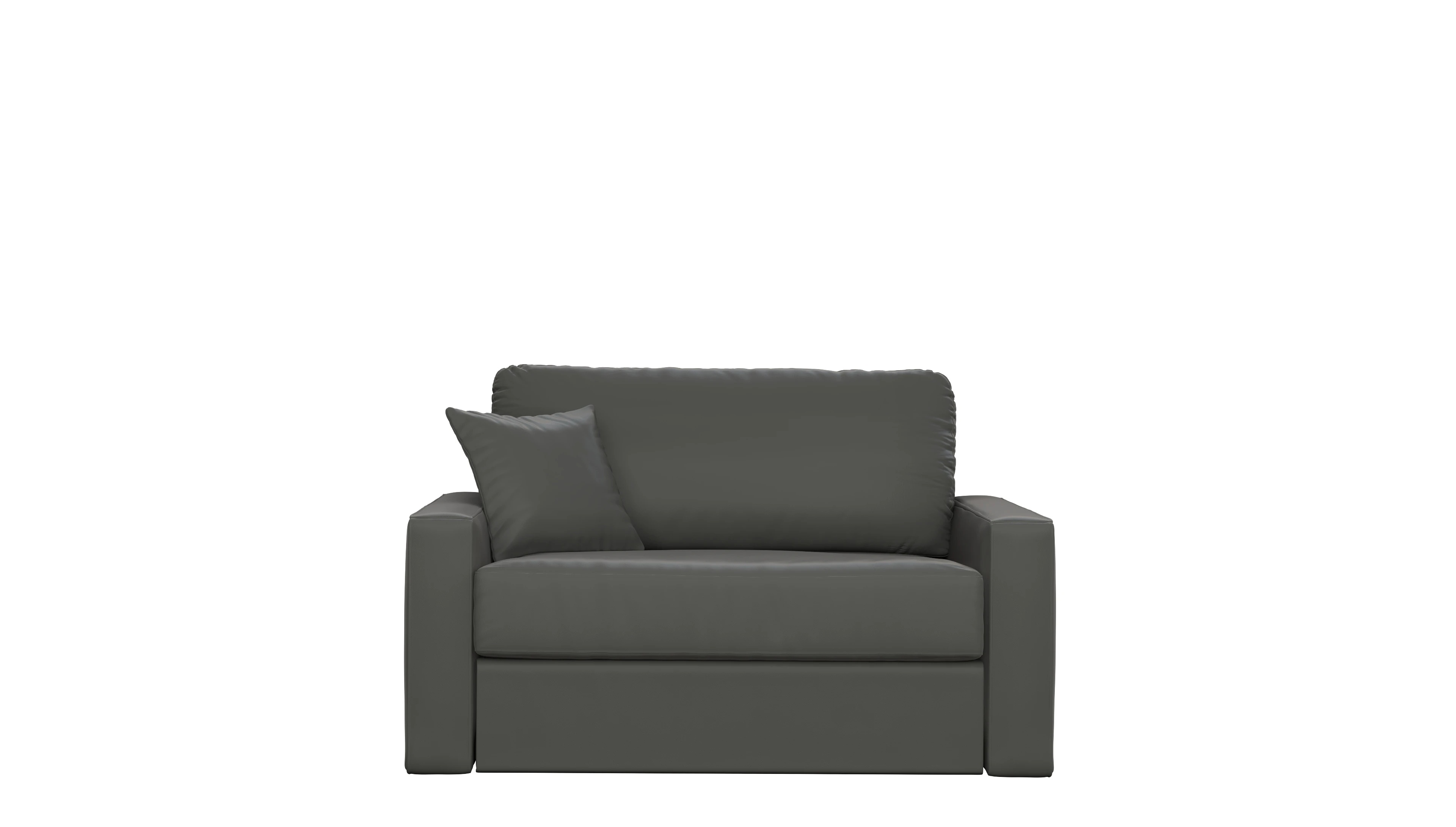 Ansicht des Produktes Christensen Sessel in Leder grau