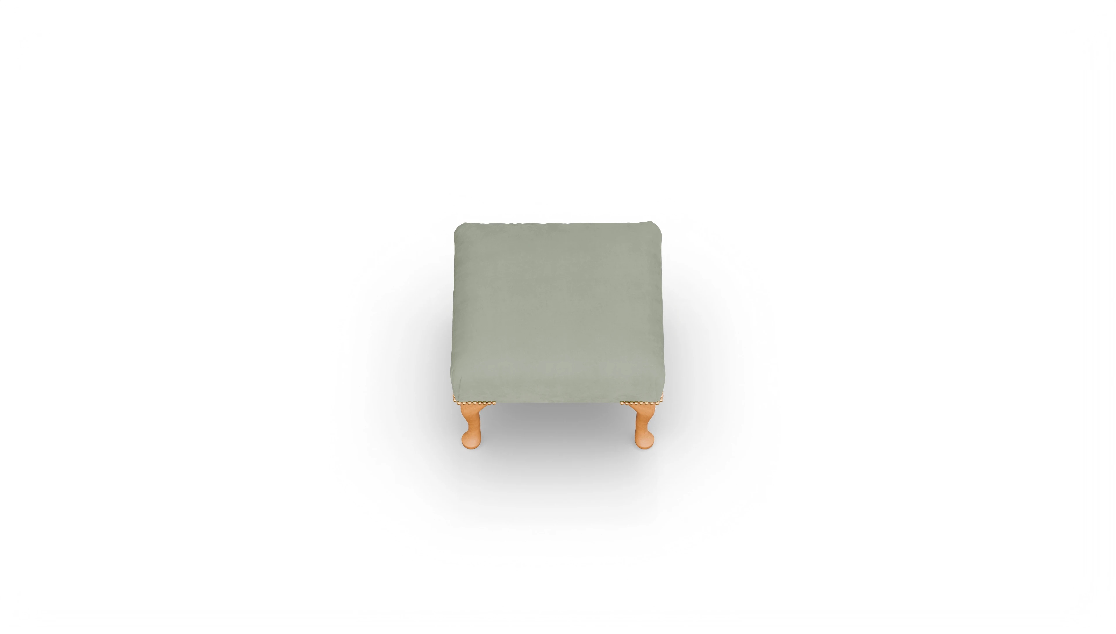 Ansicht des Produktes Webster Hocker in Samt grün