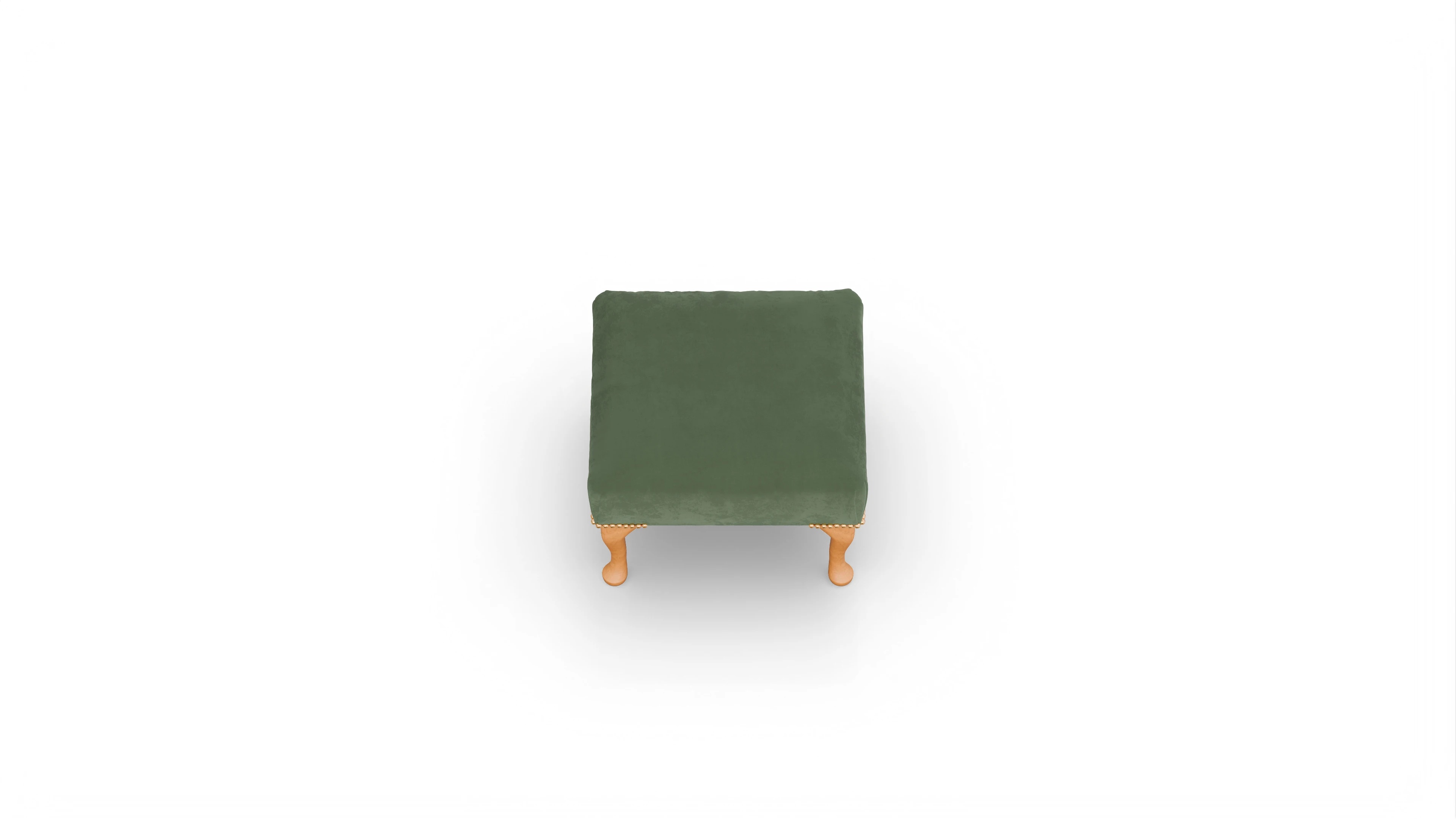 Ansicht des Produktes Webster Hocker in Samt grün