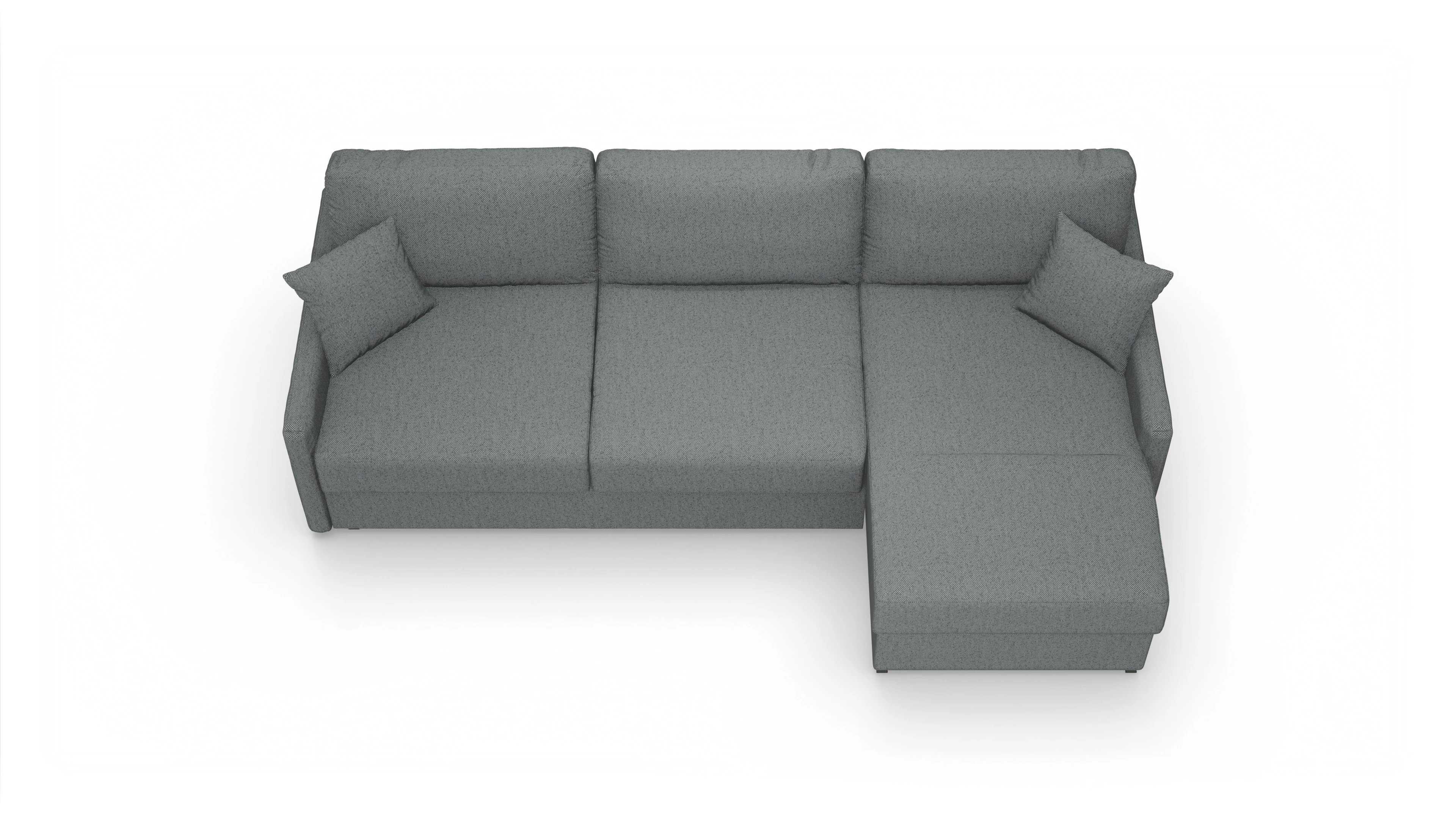 Schlafsofa Karlstad Ansicht des Produktes Karlstad Sofa mit Rec rechts in Stoff grau