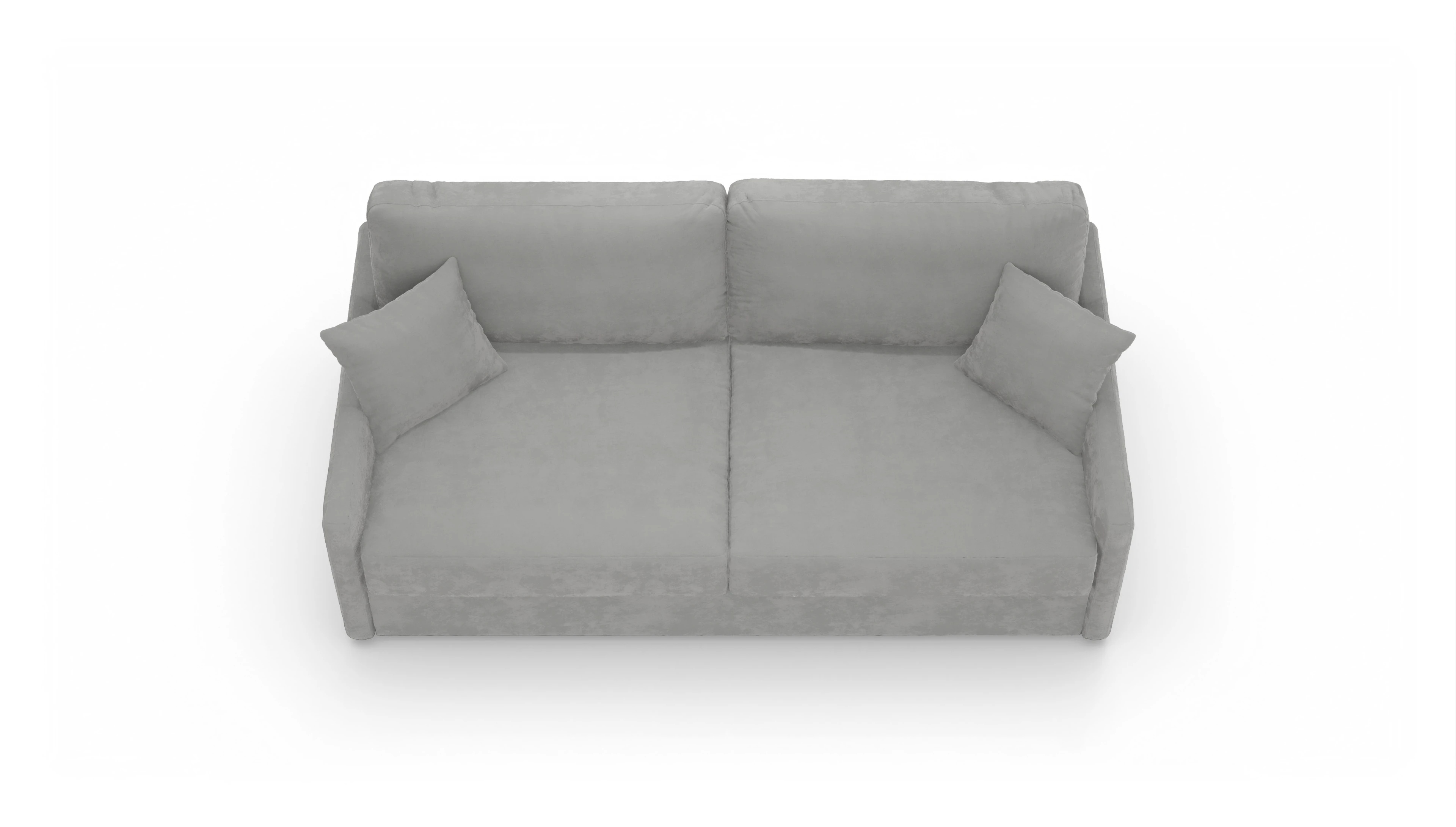 Schlafsofa Karlstad Ansicht des Produktes Karlstad 4-Sitzer in Samt grau