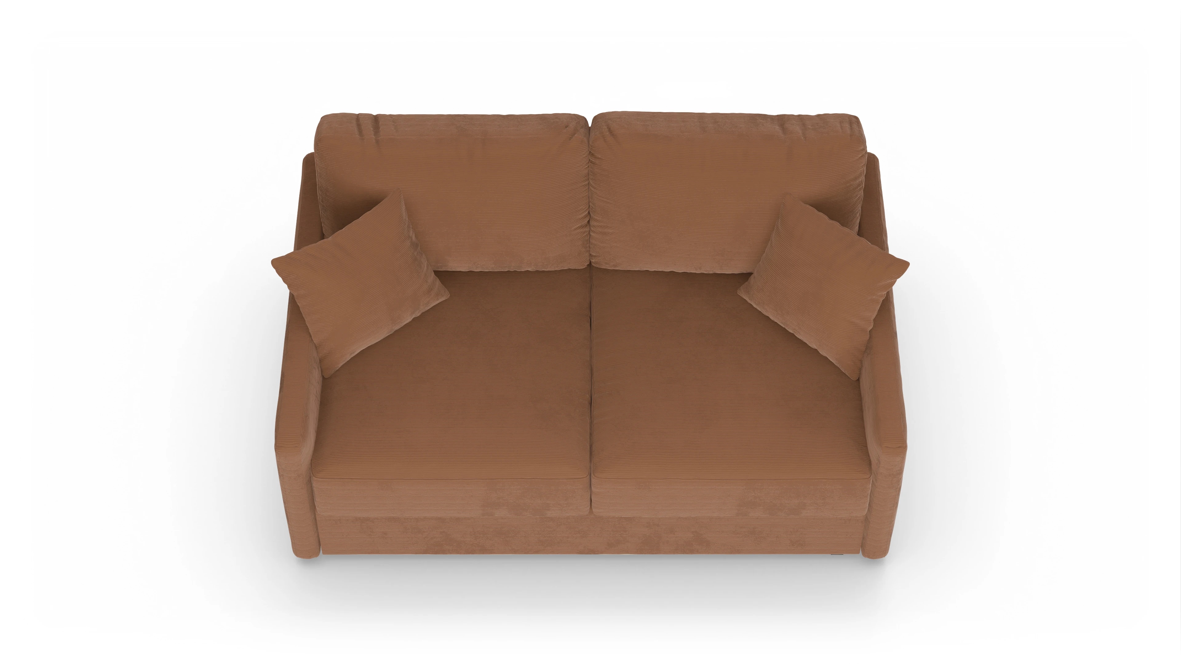 Schlafsofa Karlstad Ansicht des Produktes Karlstad 2-Sitzer in Cord orange