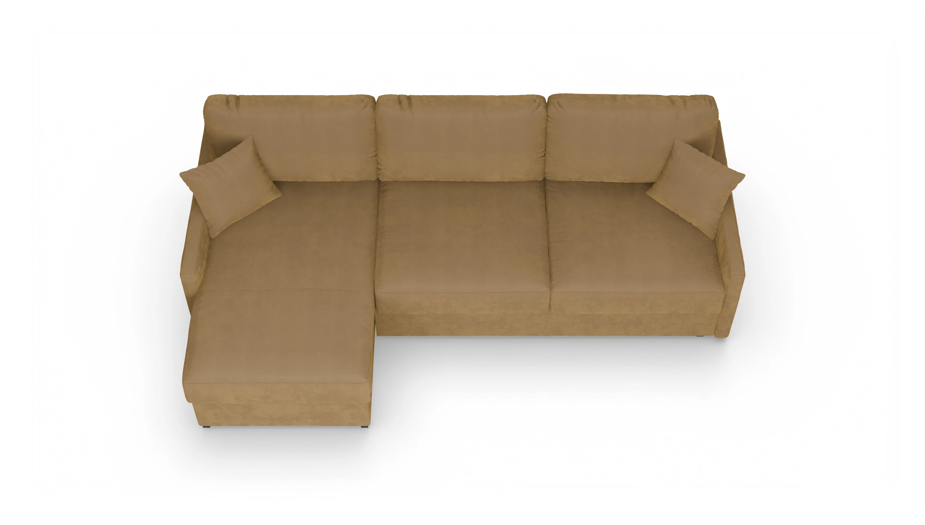 Ansicht des Produktes Karlstad Sofa mit Rec links in Samt rot