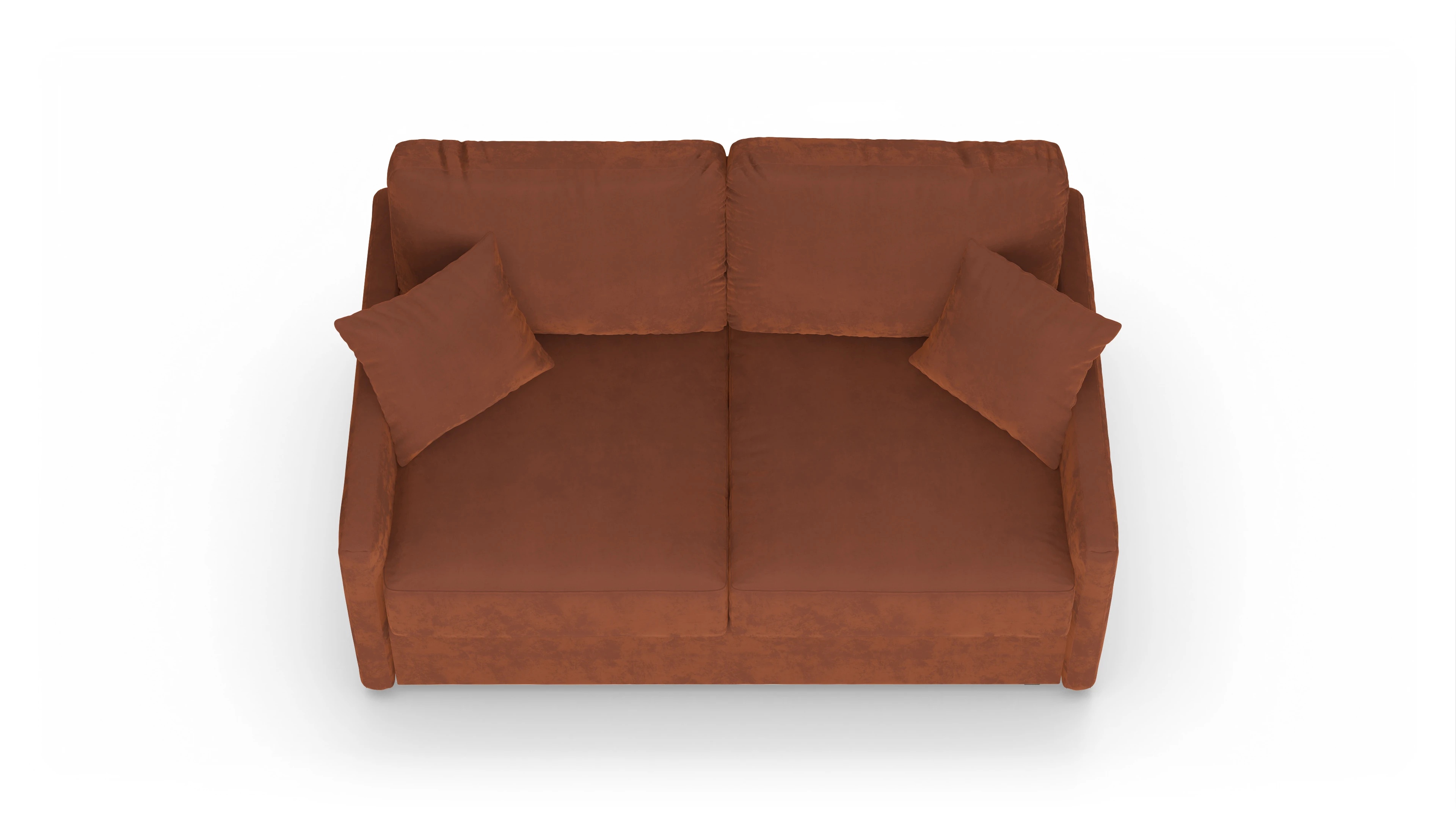 Ansicht des Produktes Karlstad 2-Sitzer in Samt orange
