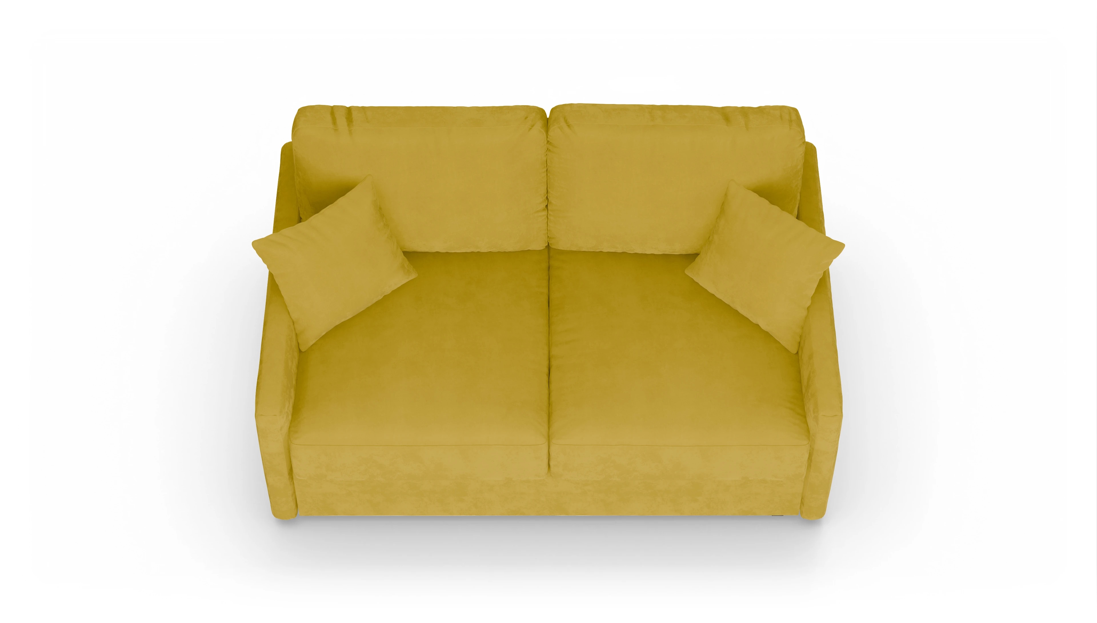Ansicht des Produktes Karlstad 2-Sitzer in Samt gelb