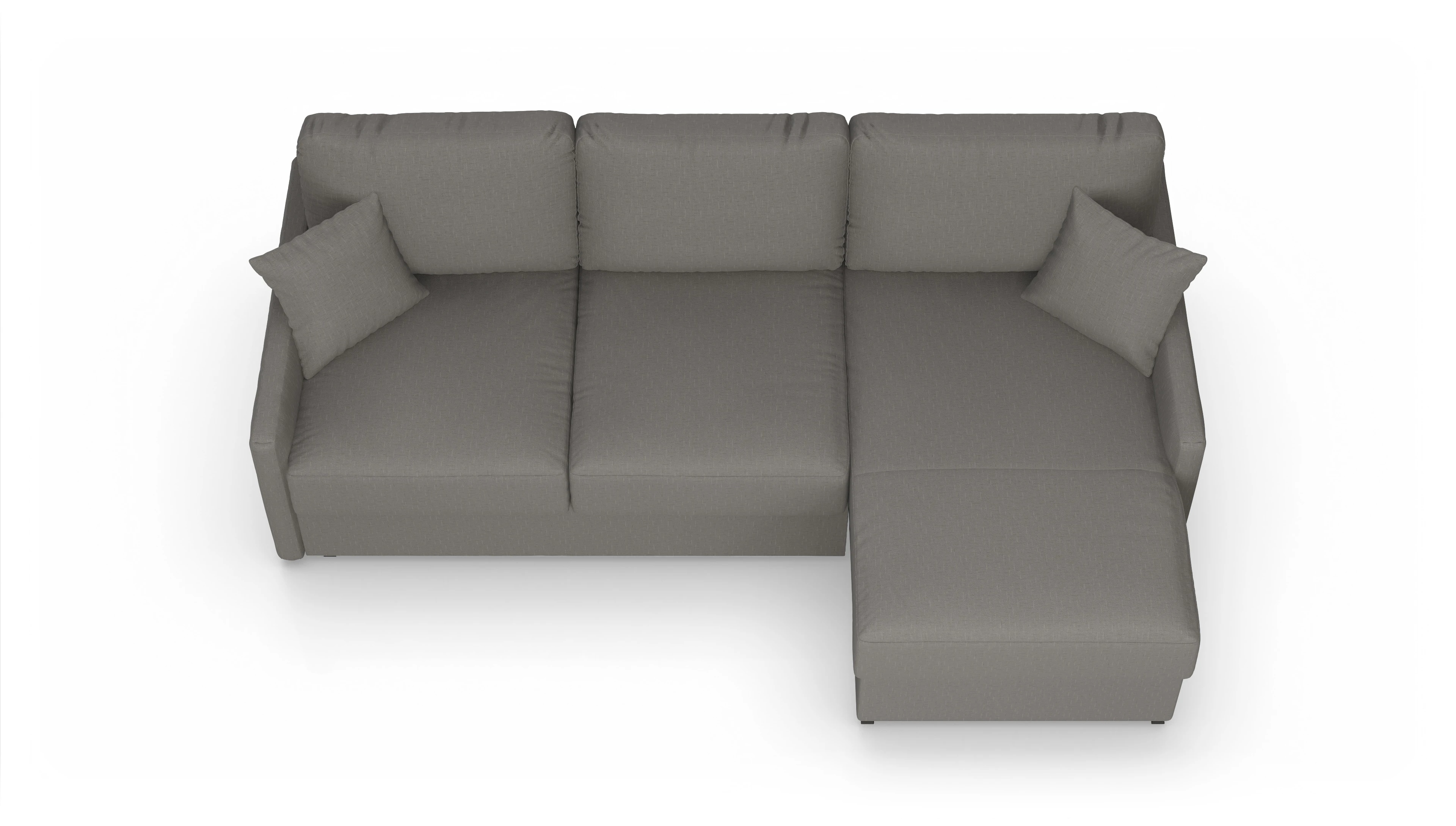 Ansicht des Produktes Karlstad Sofa mit Rec rechts in Stoff beige