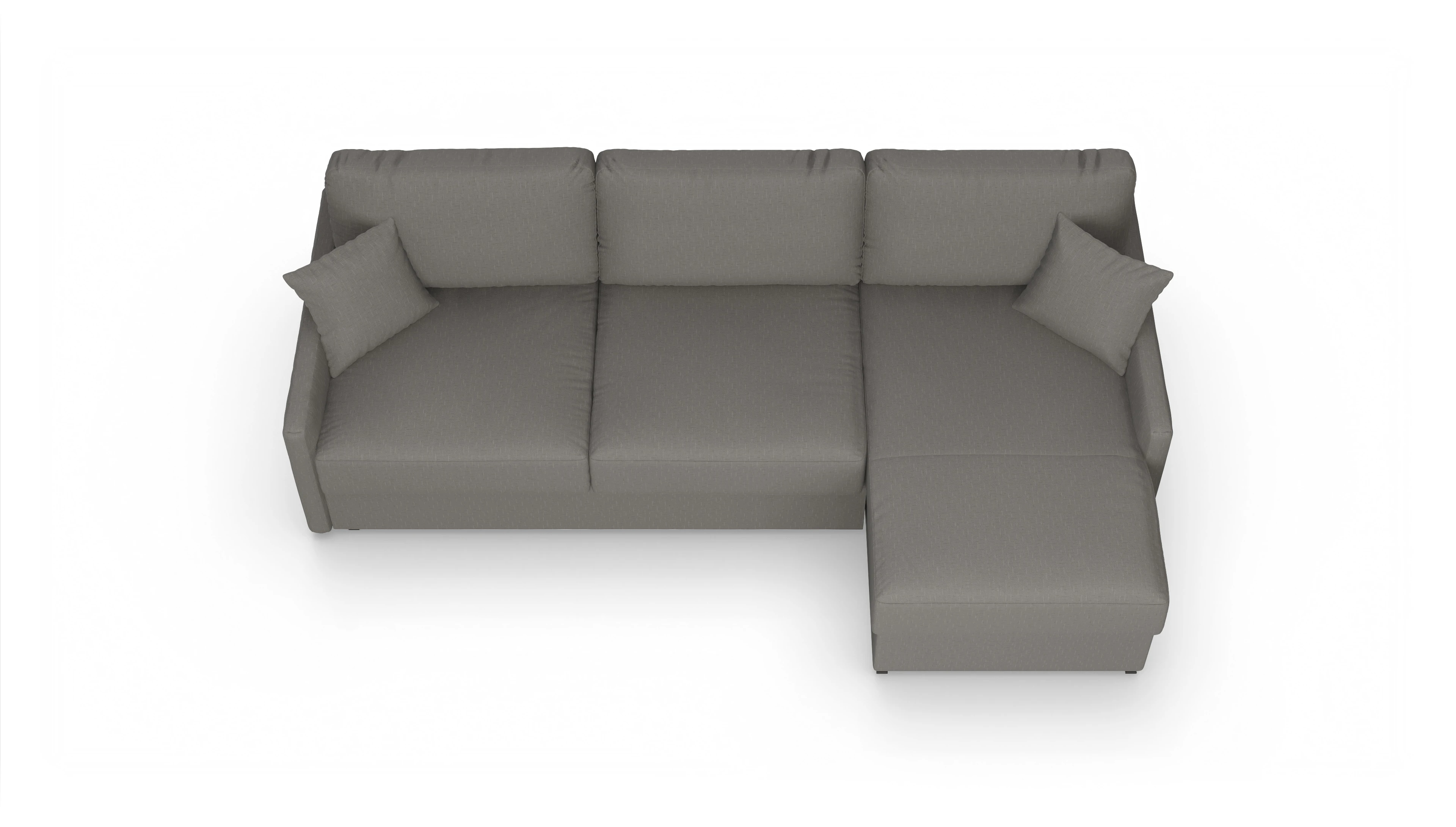 Ansicht des Produktes Karlstad Sofa mit Rec rechts in Stoff beige