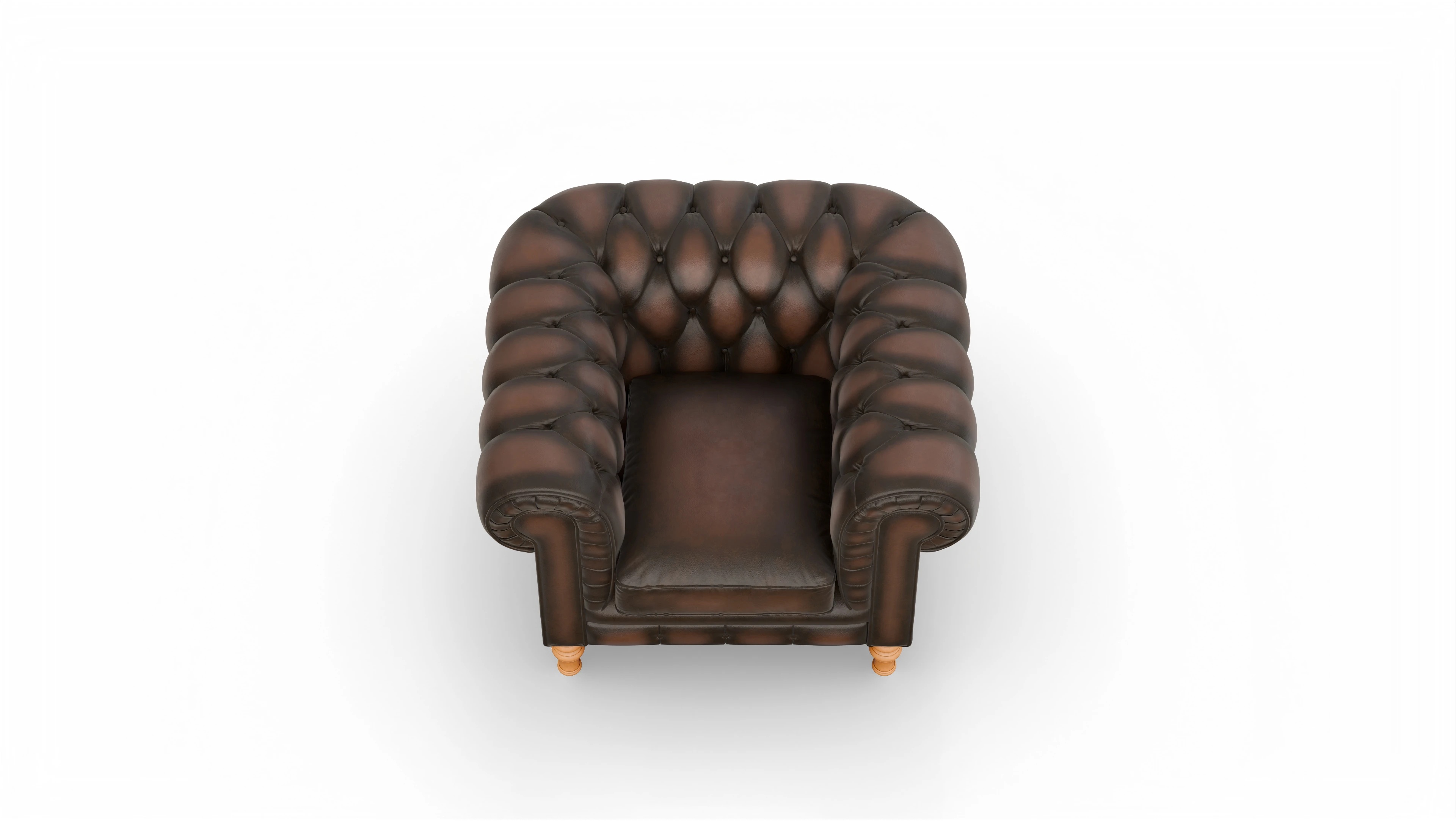 Ansicht des Produktes Countess Sessel in Leder braun