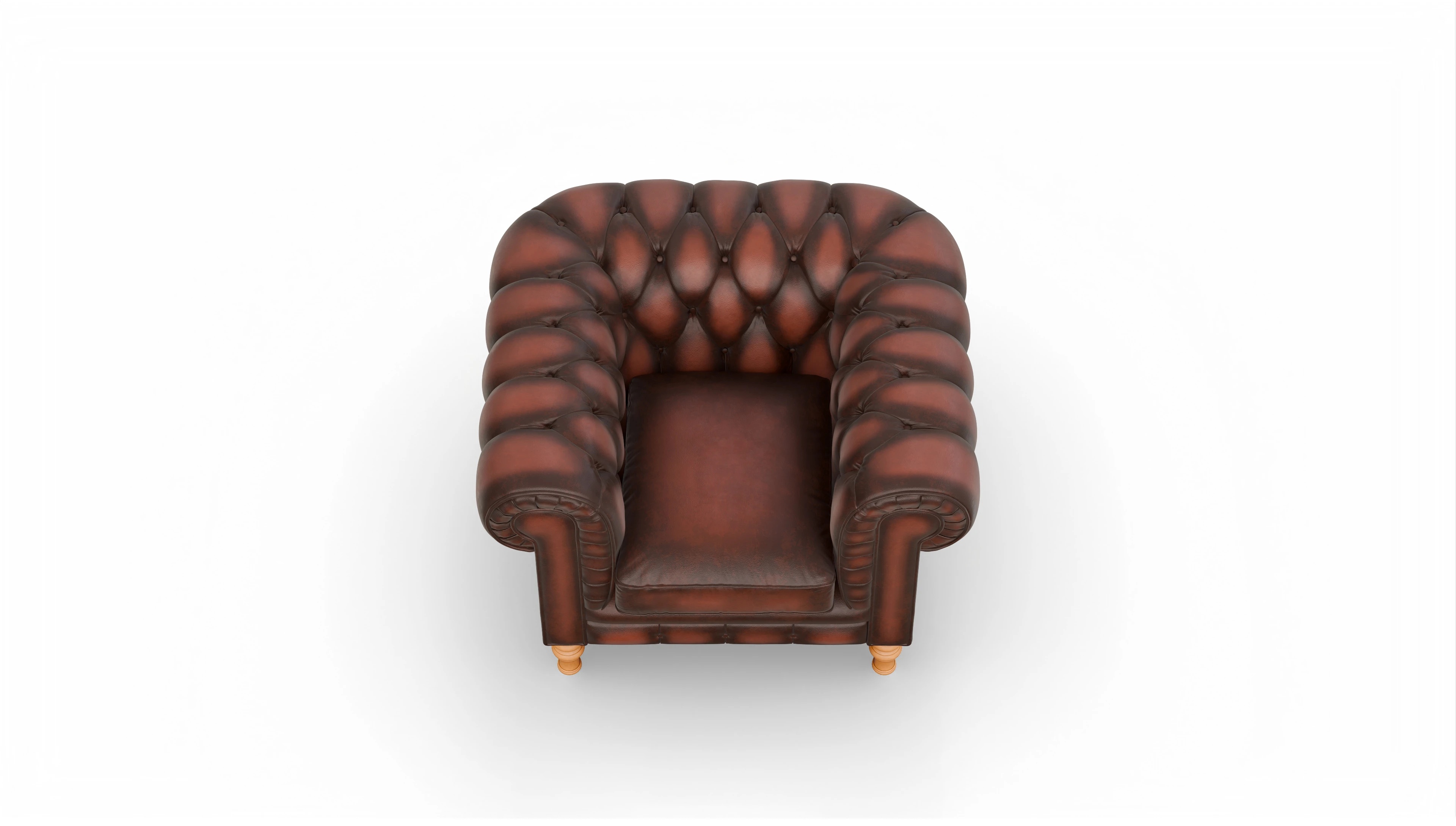 Ansicht des Produktes Countess Sessel in Leder rot