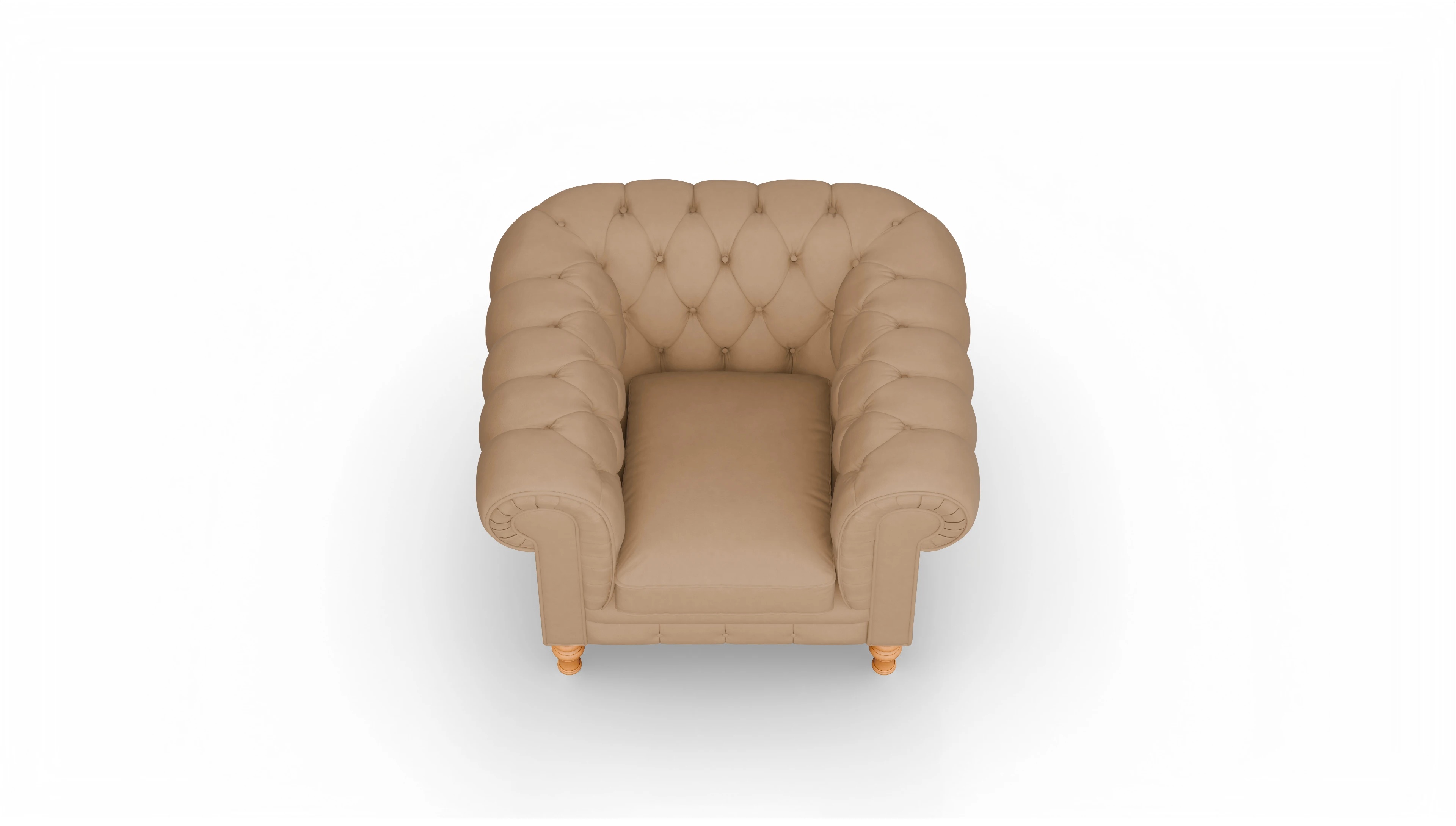 Ansicht des Produktes Countess Sessel in Leder braun