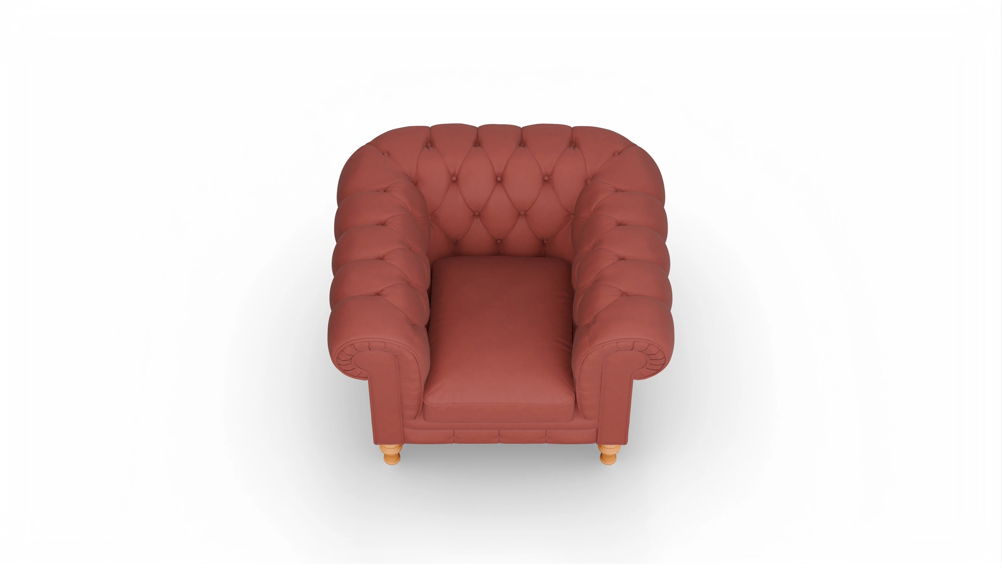 Ansicht des Produktes Countess Sessel in Leder rot