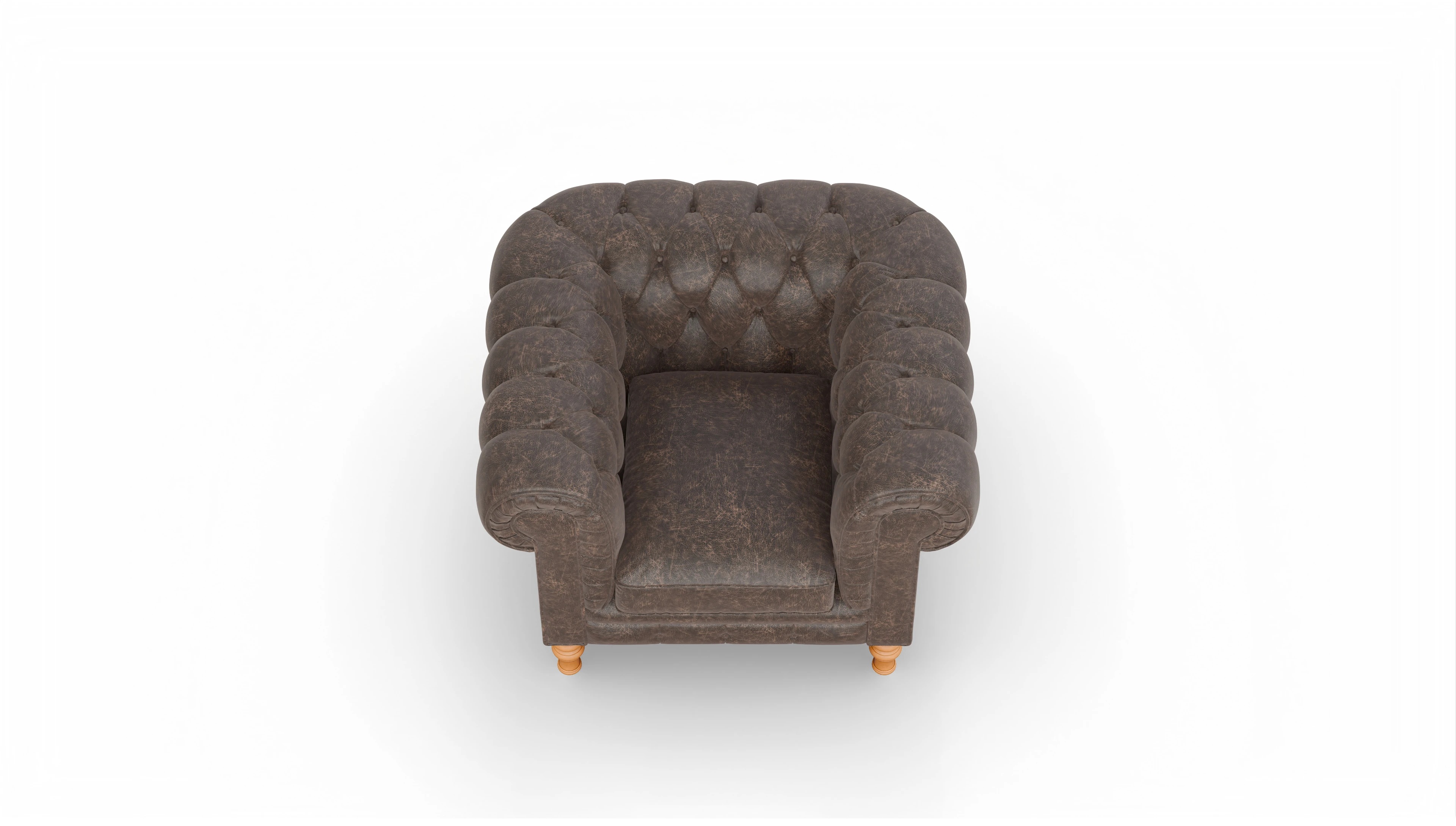Ansicht des Produktes Countess Sessel in Leder braun