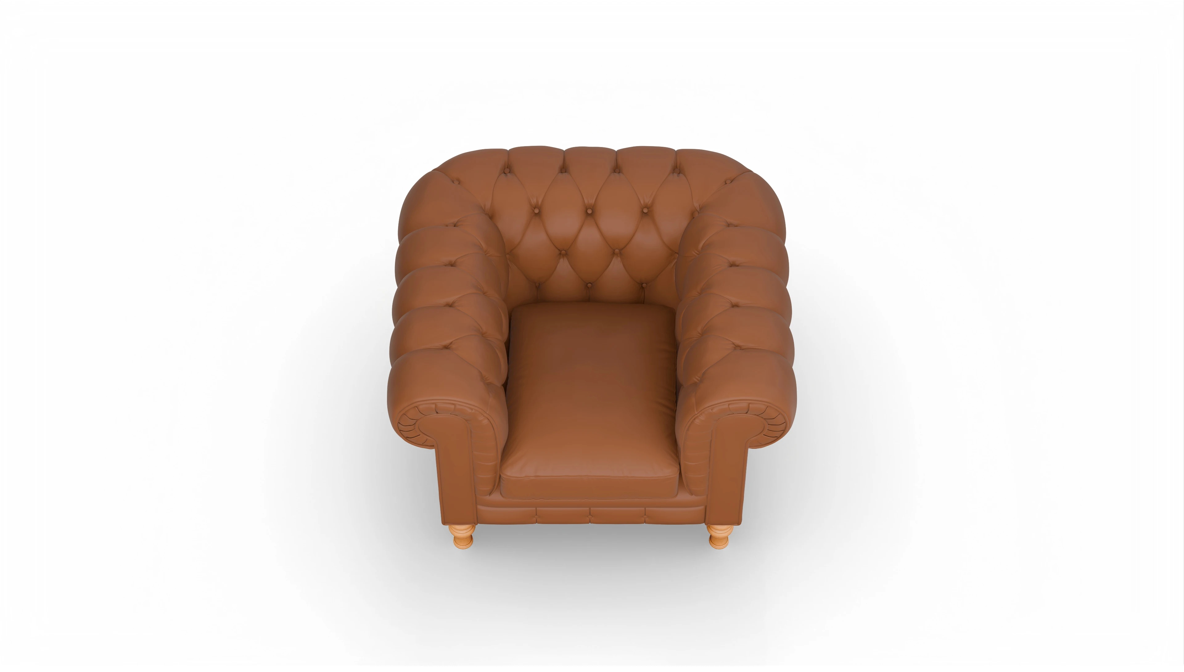Ansicht des Produktes Countess Sessel in Leder braun