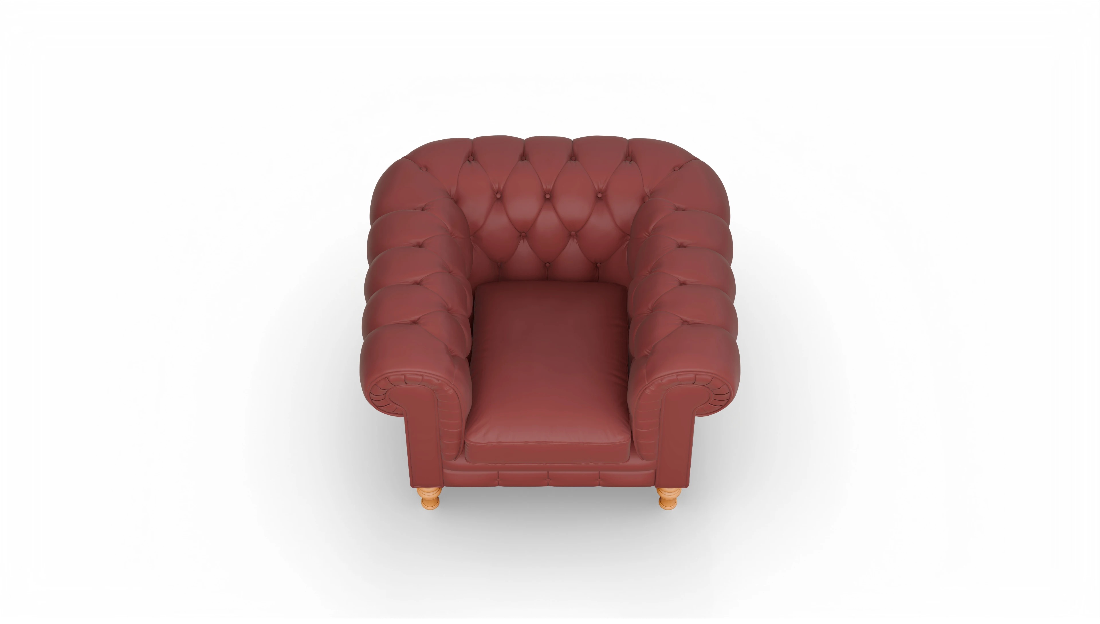 Ansicht des Produktes Countess Sessel in Leder rot