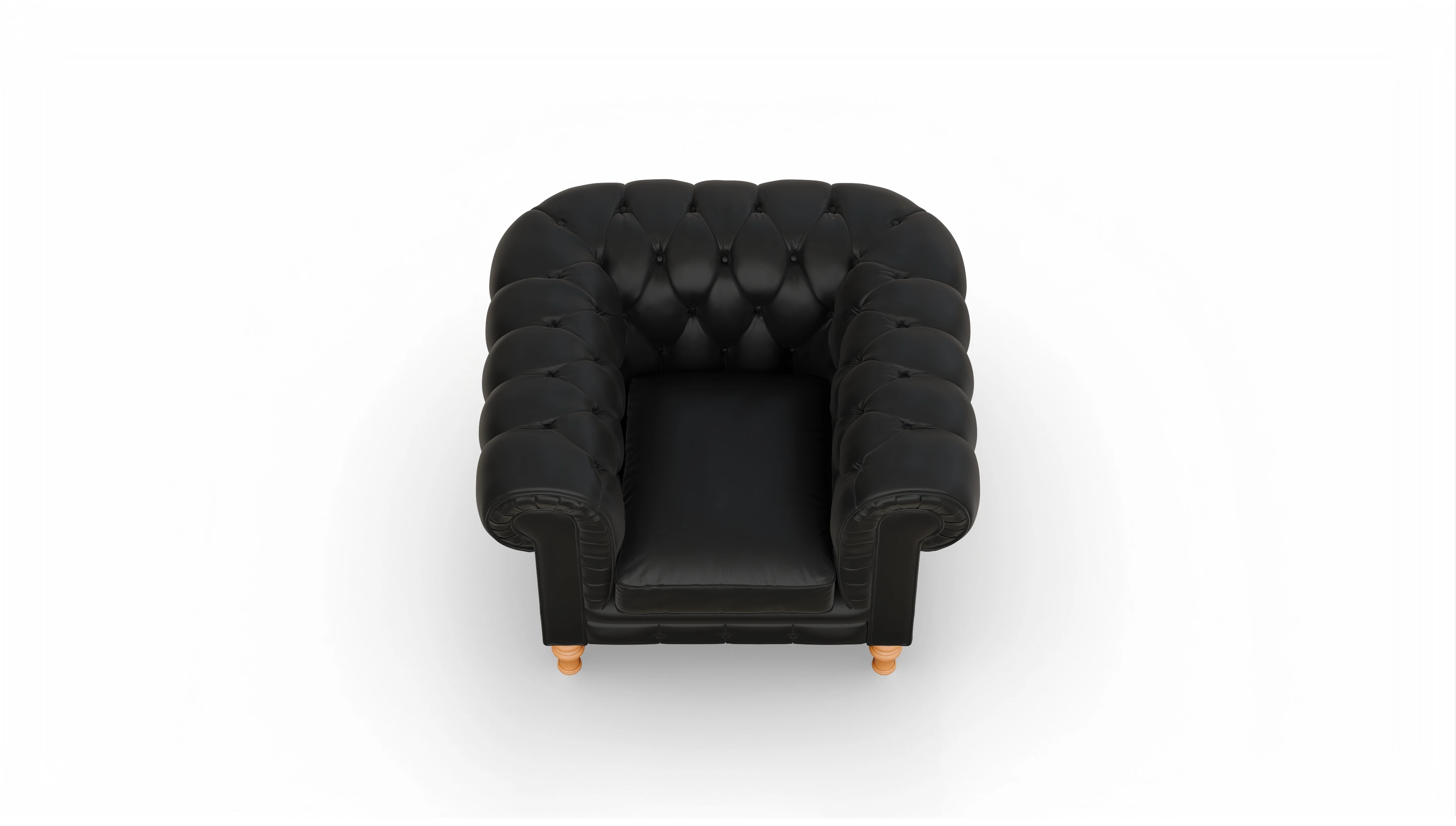 Ansicht des Produktes Countess Sessel in Leder schwarz