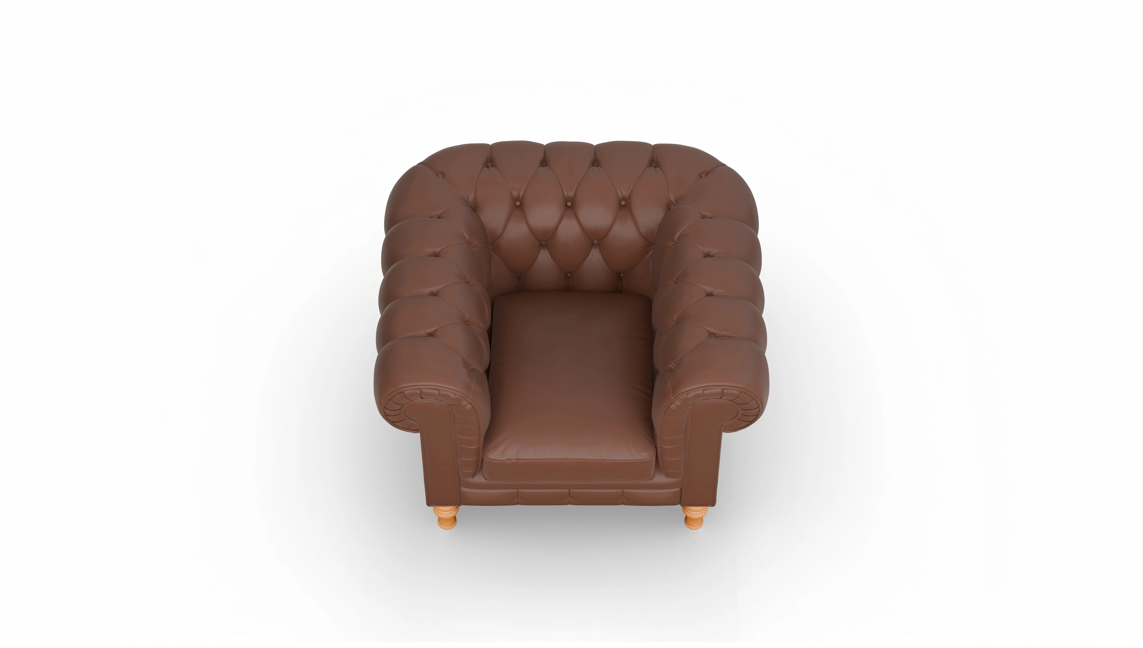 Ansicht des Produktes Countess Sessel in Leder braun