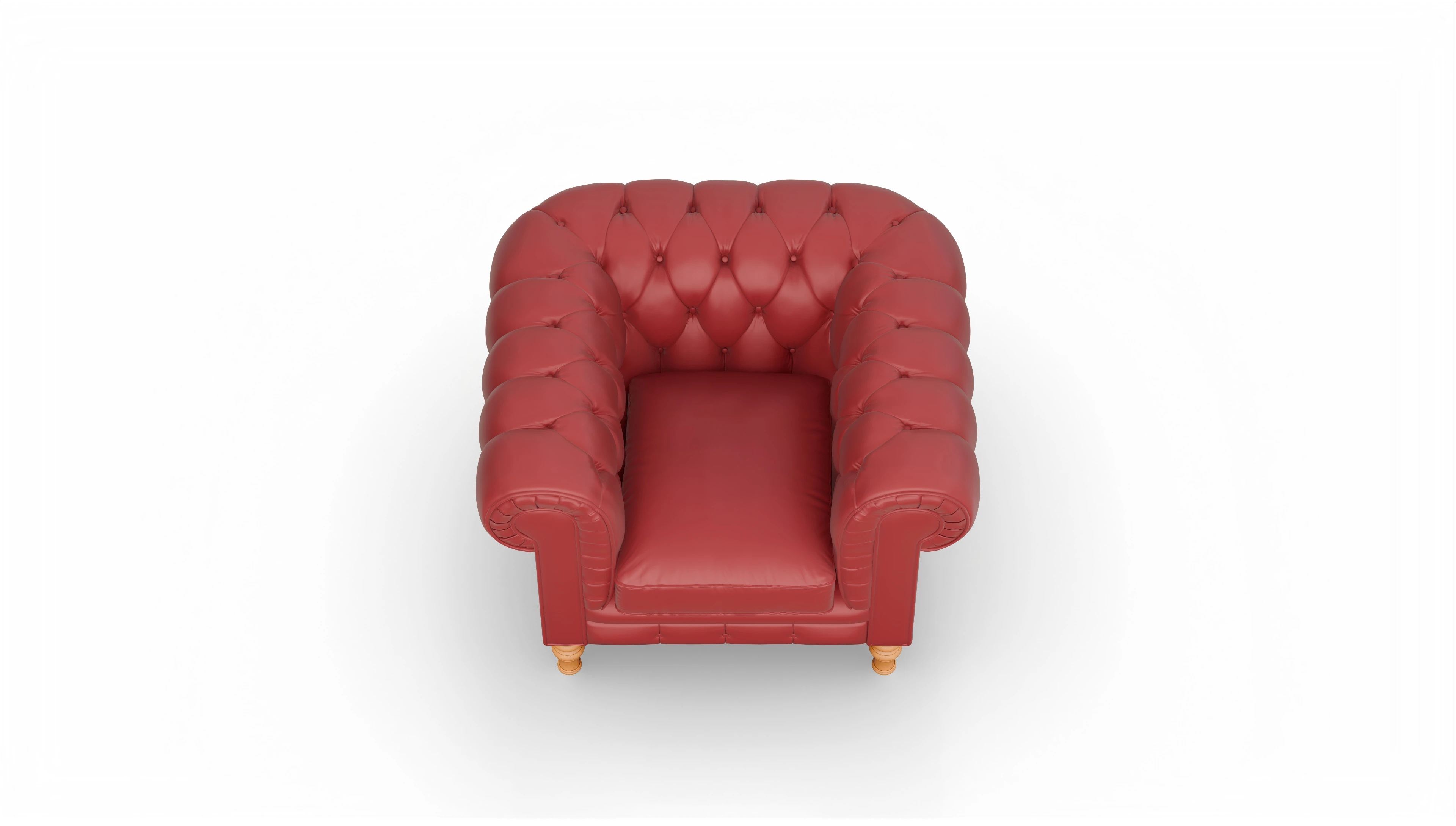 Ansicht des Produktes Countess Sessel in Leder rot
