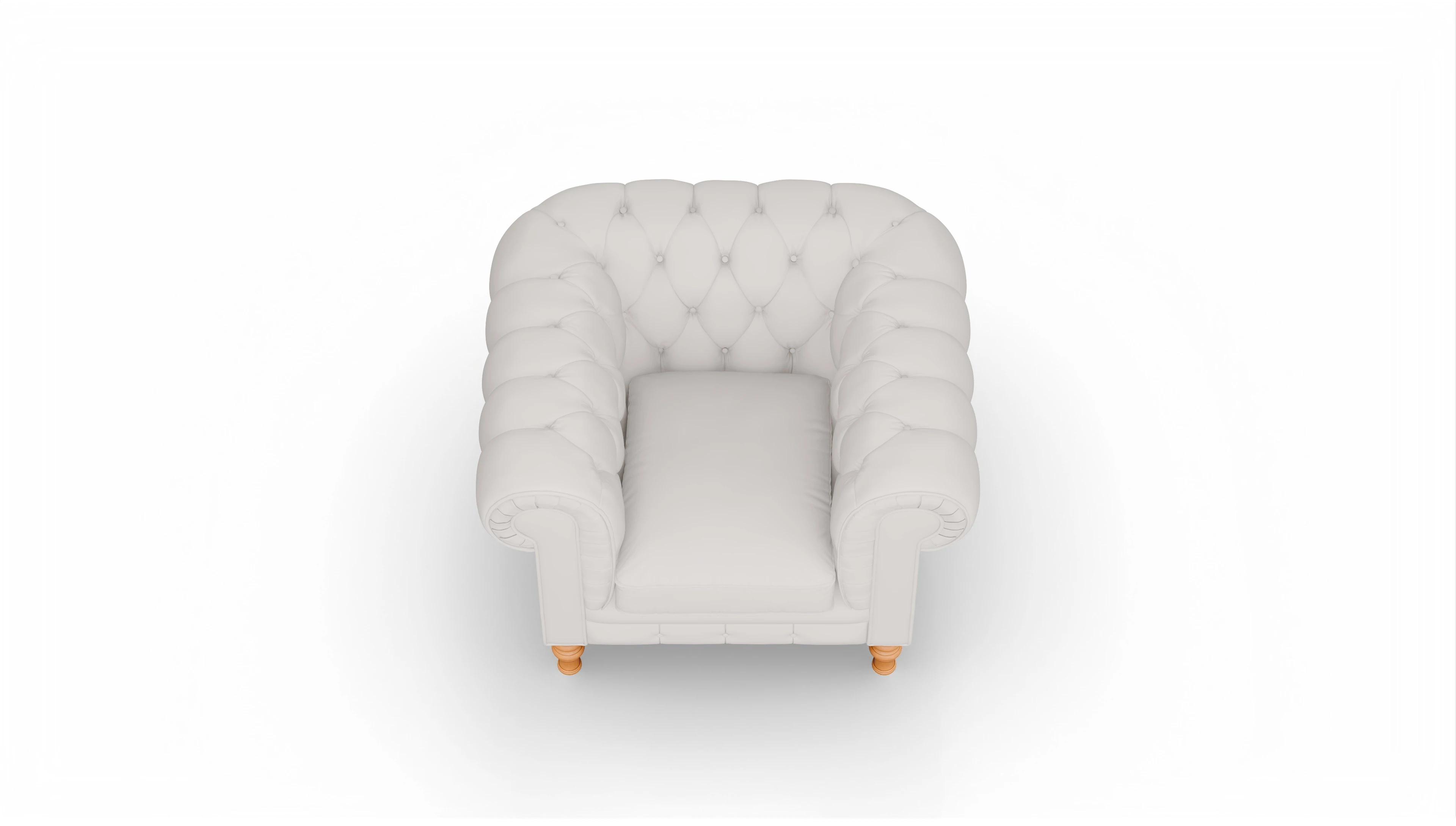 Ansicht des Produktes Countess Sessel in Leder weiß