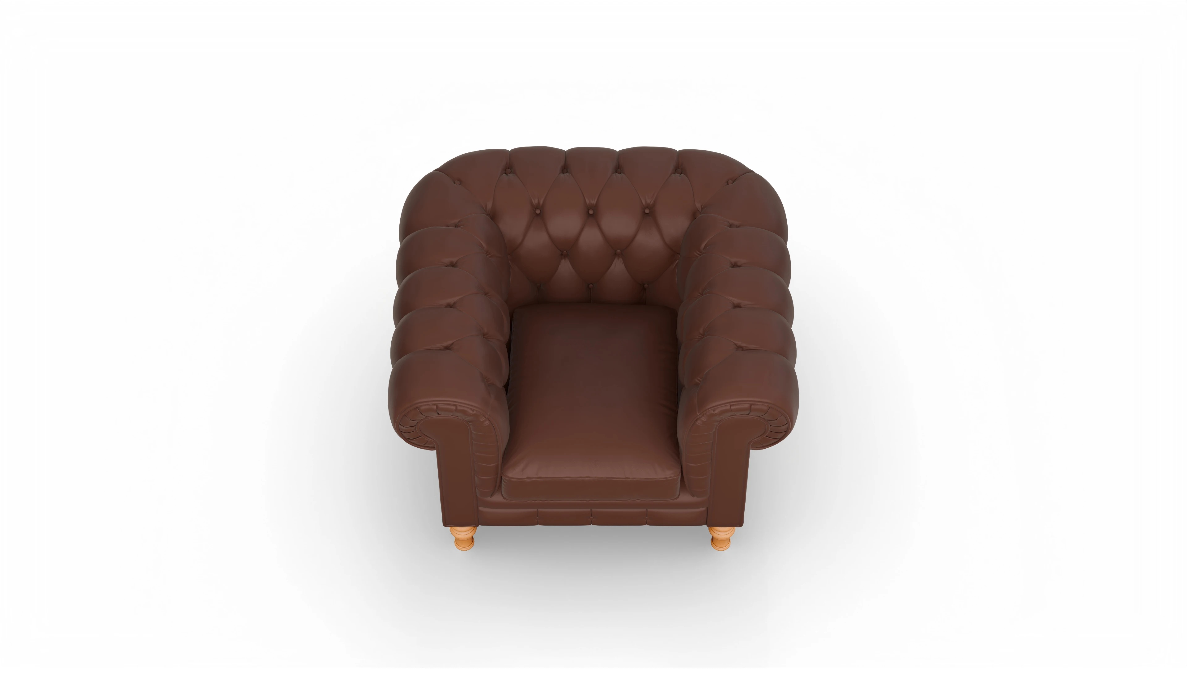 Ansicht des Produktes Countess Sessel in Leder braun