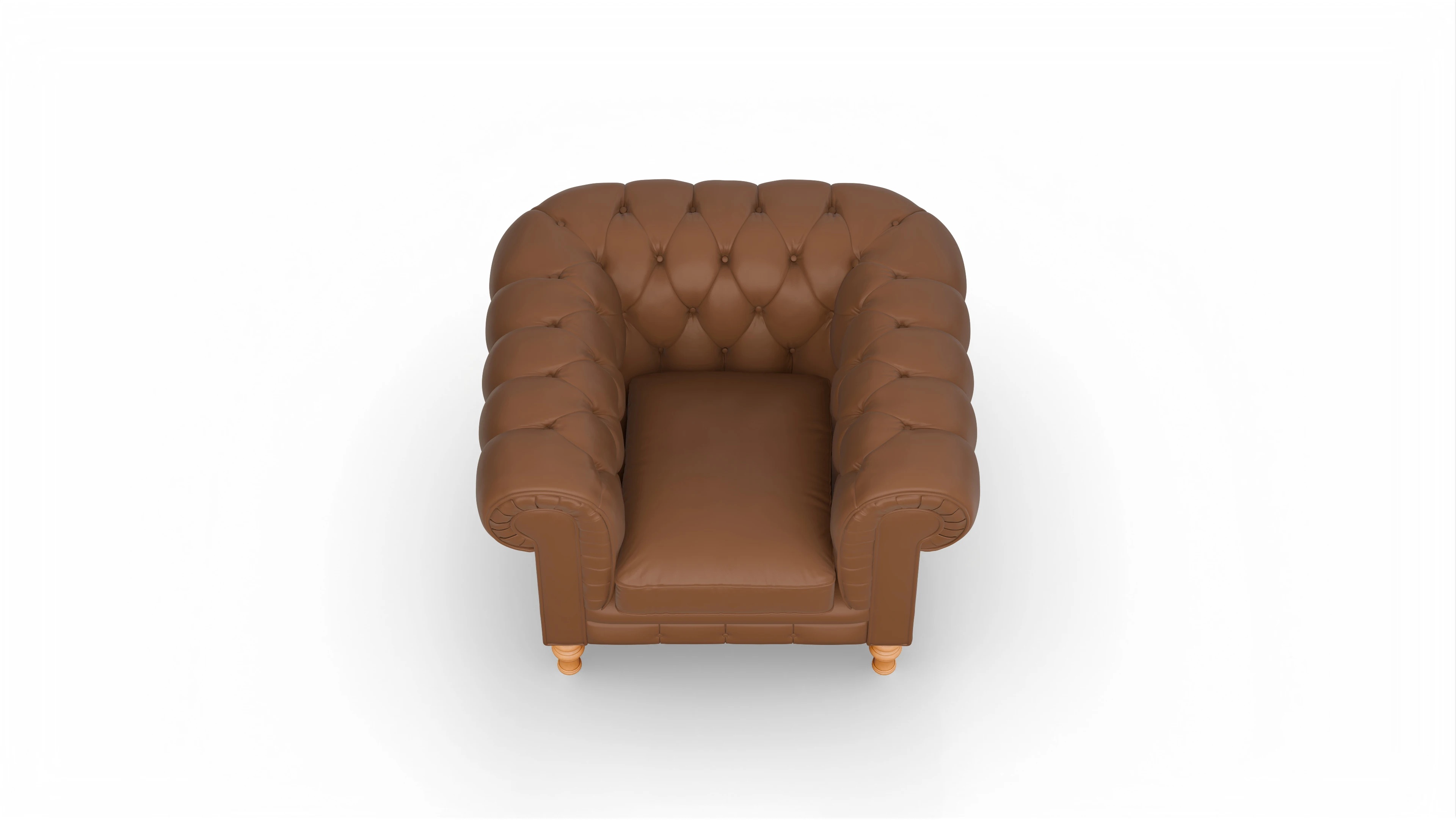 Ansicht des Produktes Countess Sessel in Leder braun