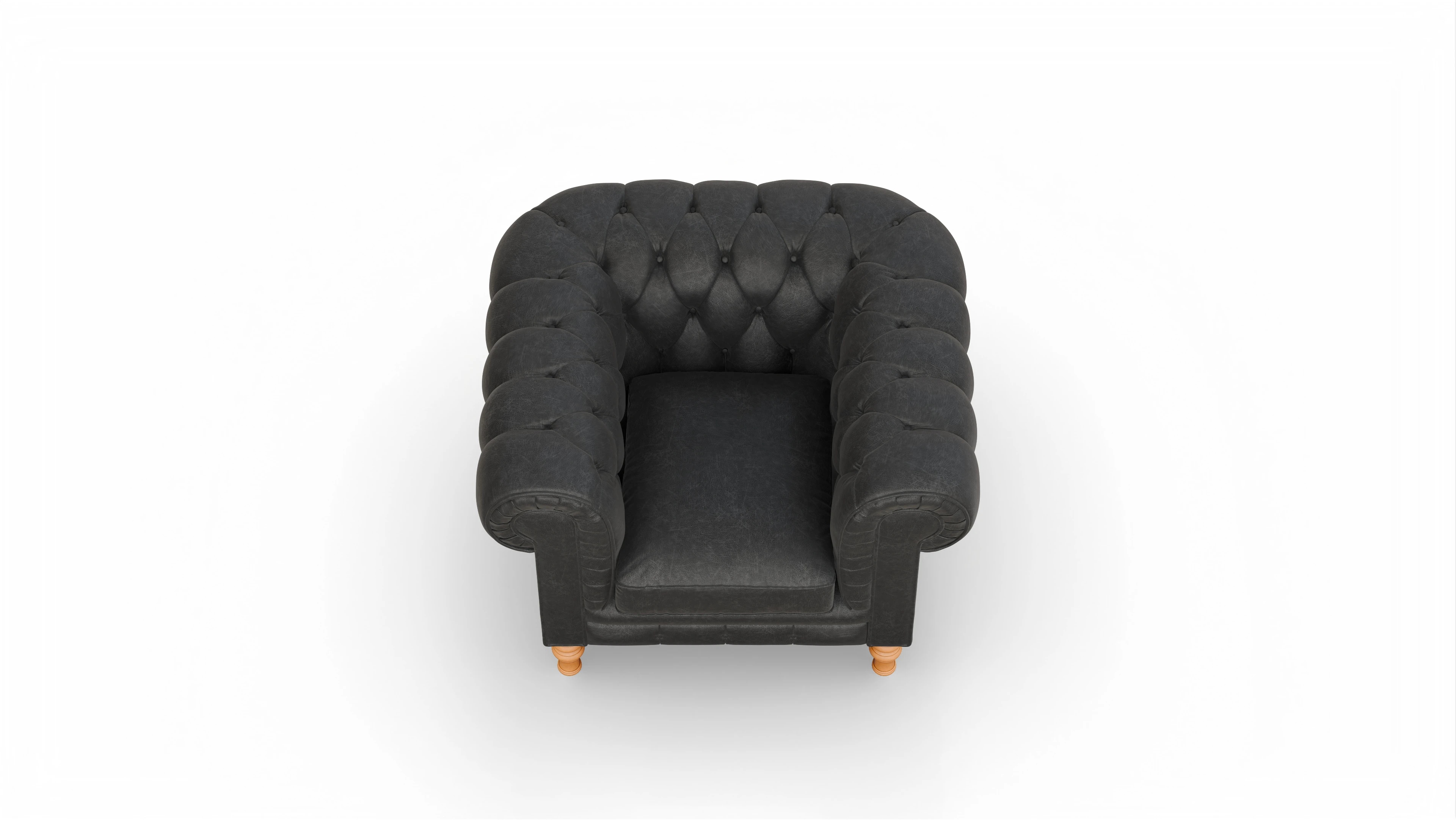 Ansicht des Produktes Countess Sessel in Leder schwarz